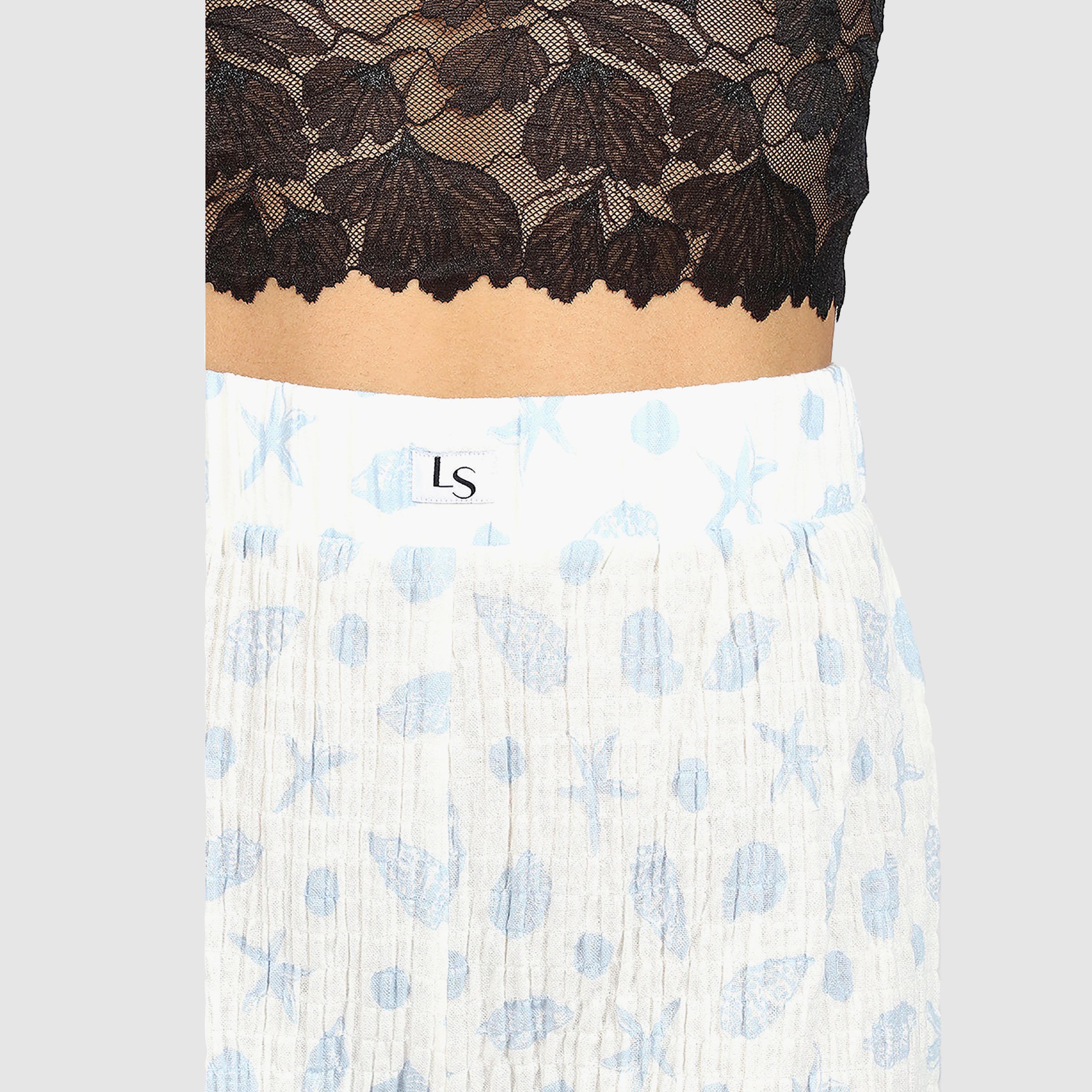 La Senza Smocked High-Rise Elasticated Women's Lounge Shorts-women-clothing-nightwear-pyjamas-bottoms-image-2