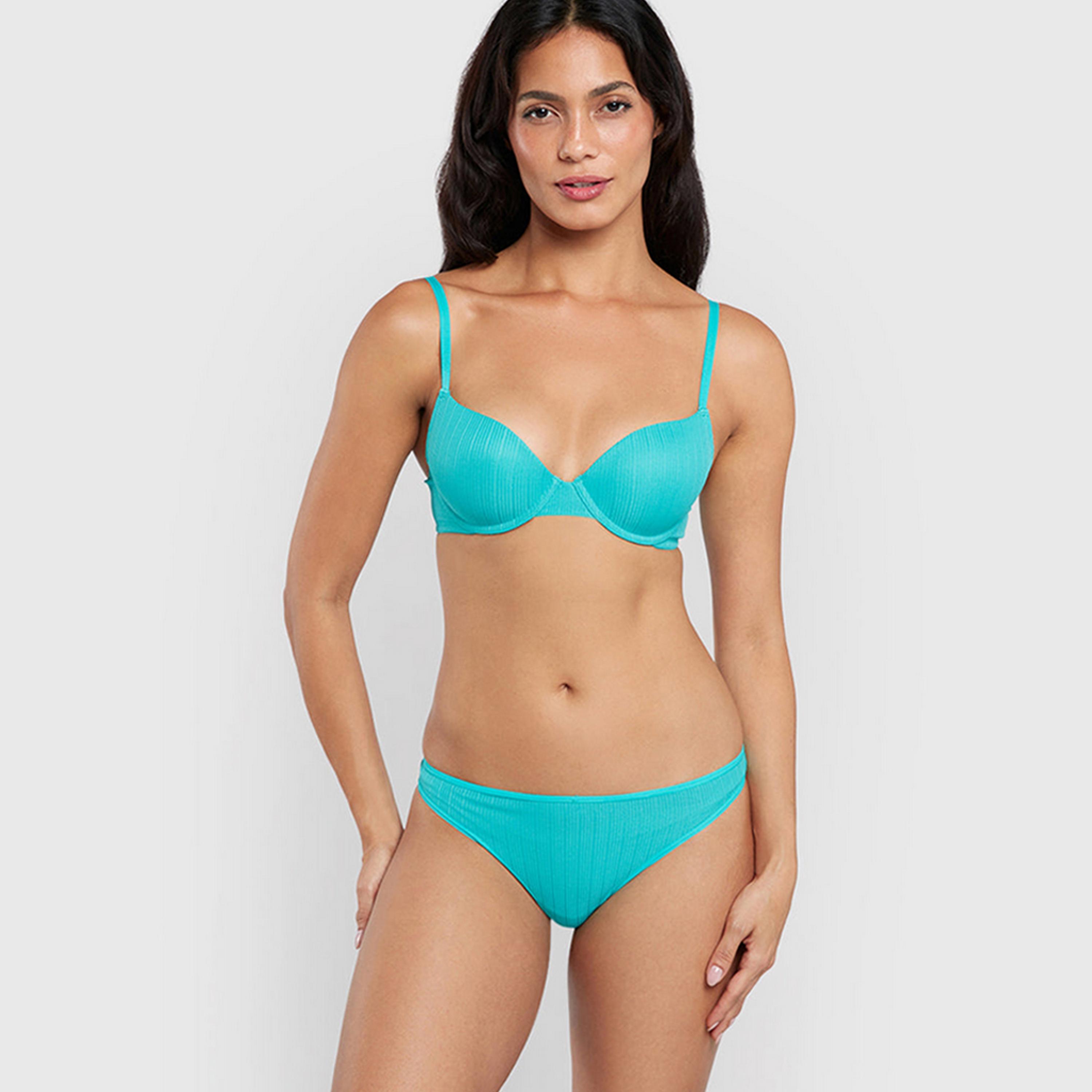 حمالة صدر نسائية ديمي بأسلاك وداعمة متوسطة ومبطنة بشكل خفيف ريمكس من لا سنزا-women-clothing-lingerie-bras-image-3