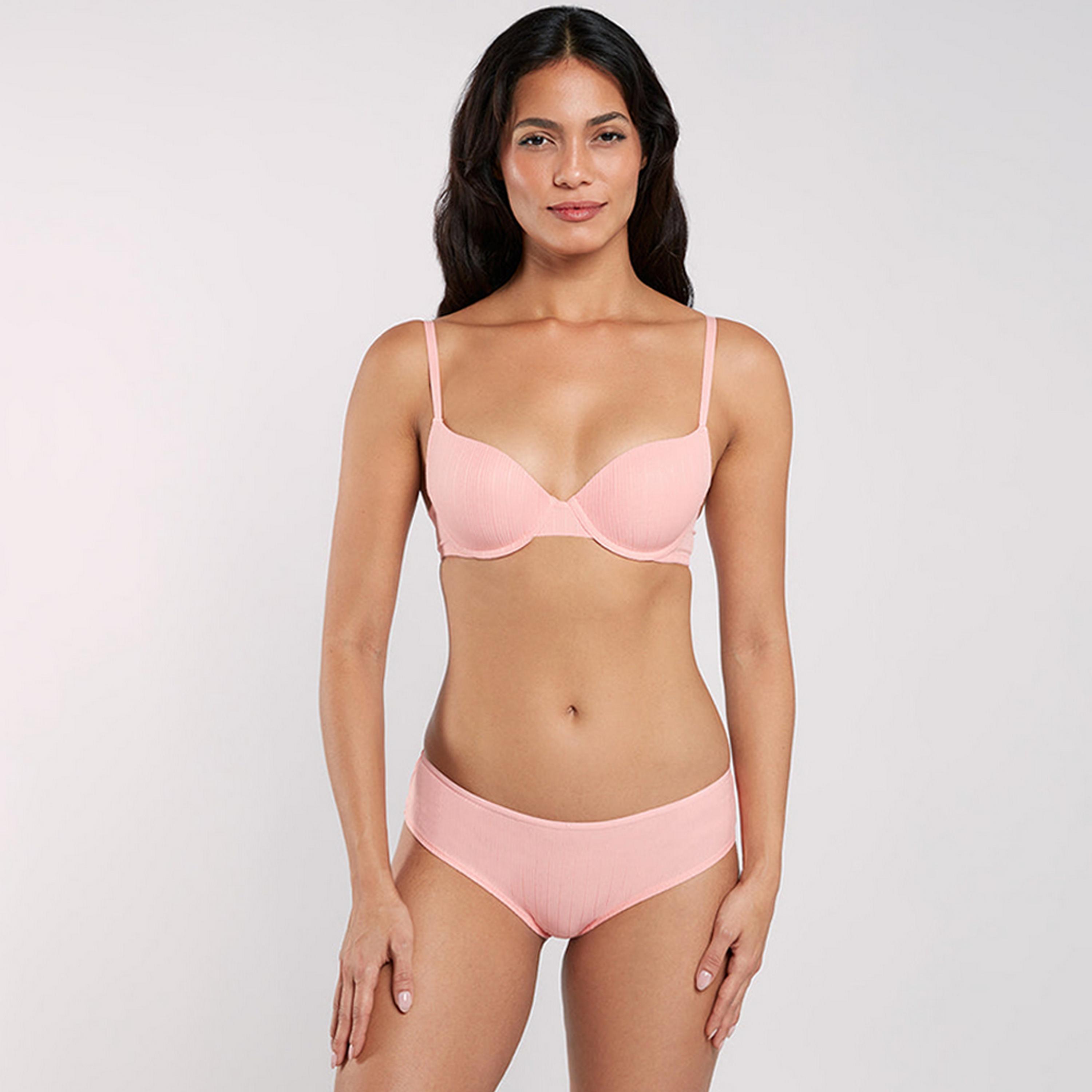 حمالة صدر نسائية ديمي بأسلاك وداعمة متوسطة ومبطنة بشكل خفيف ريمكس من لا سنزا-women-clothing-lingerie-bras-image-7