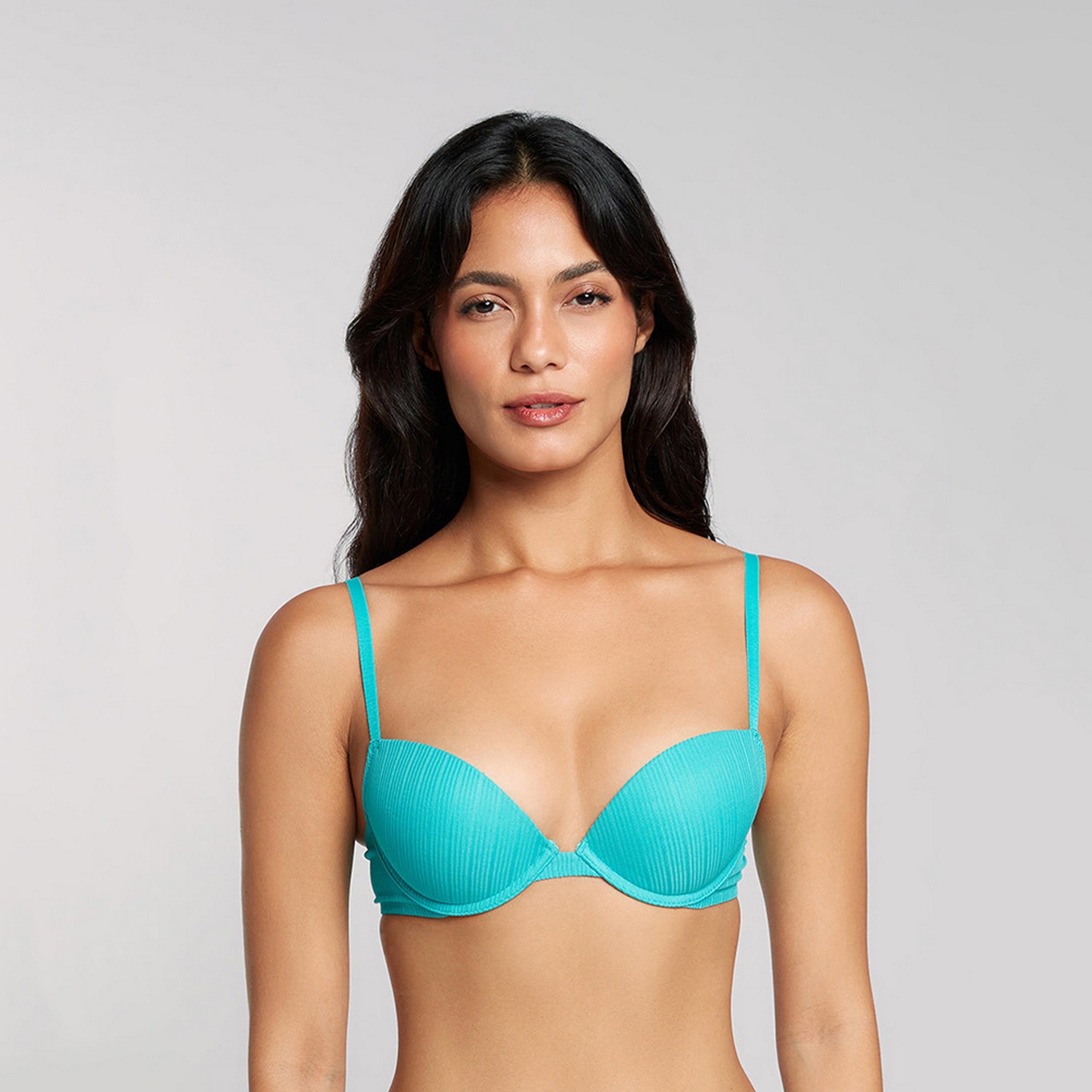 حمالة صدر نسائية بوش أب بأسلاك وداعمة متوسطة ومبطنة ريمكس من لا سنزا-women-clothing-lingerie-bras-image-1