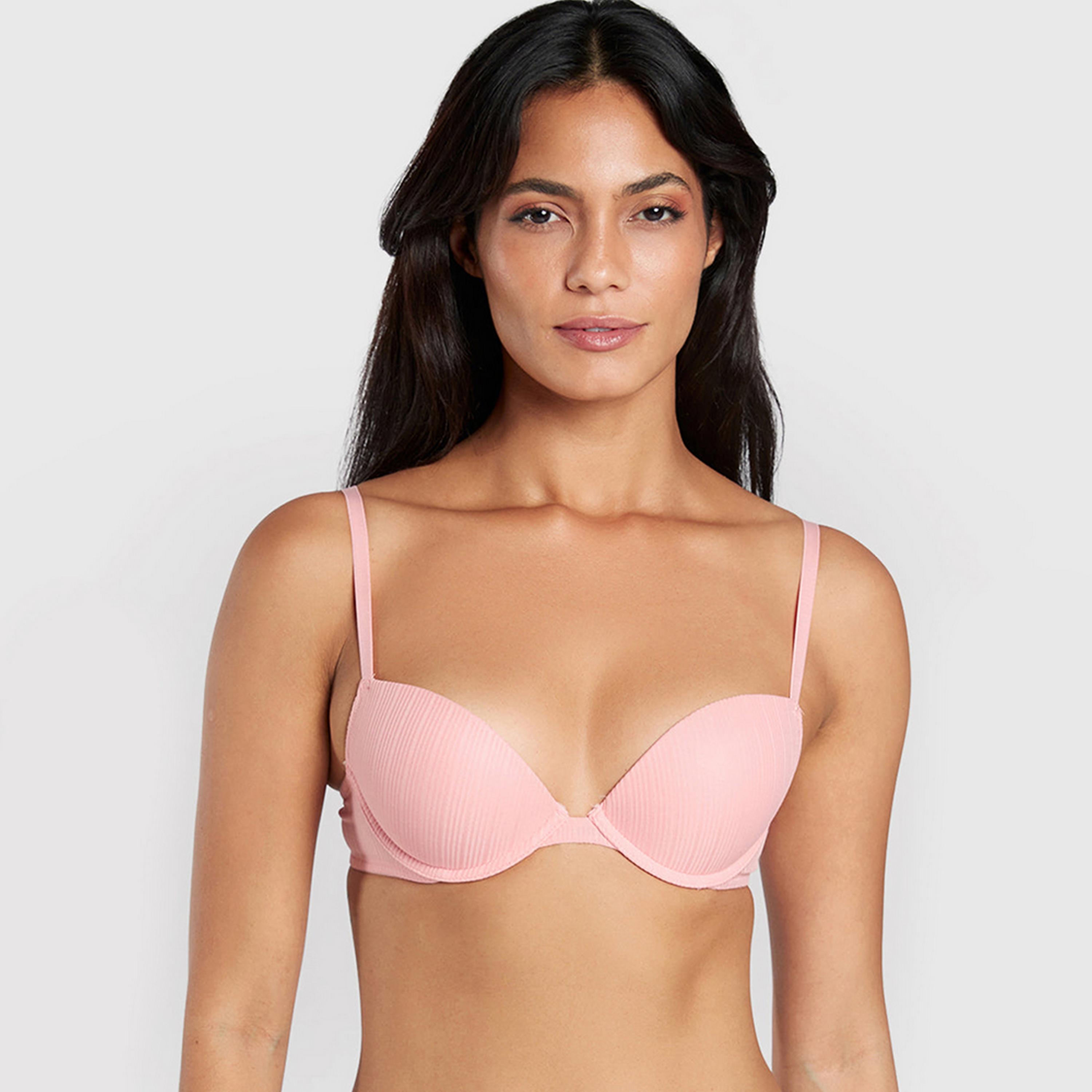 حمالة صدر نسائية بوش أب بأسلاك وداعمة متوسطة ومبطنة ريمكس من لا سنزا-women-clothing-lingerie-bras-image-5