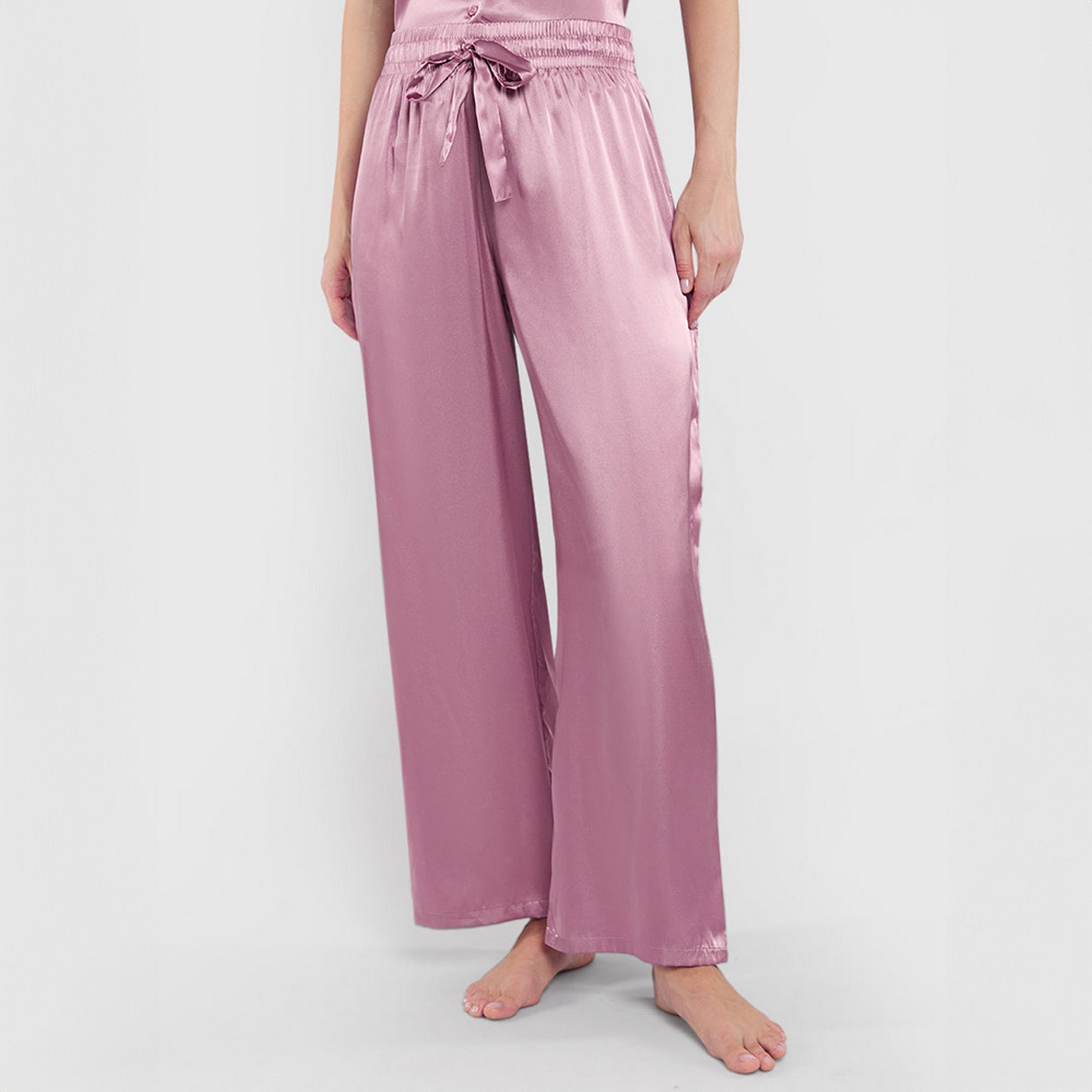 La Senza High-Rise Drawstring Women's Pyjamas-women-clothing-nightwear-pyjamas-bottoms-image-1
