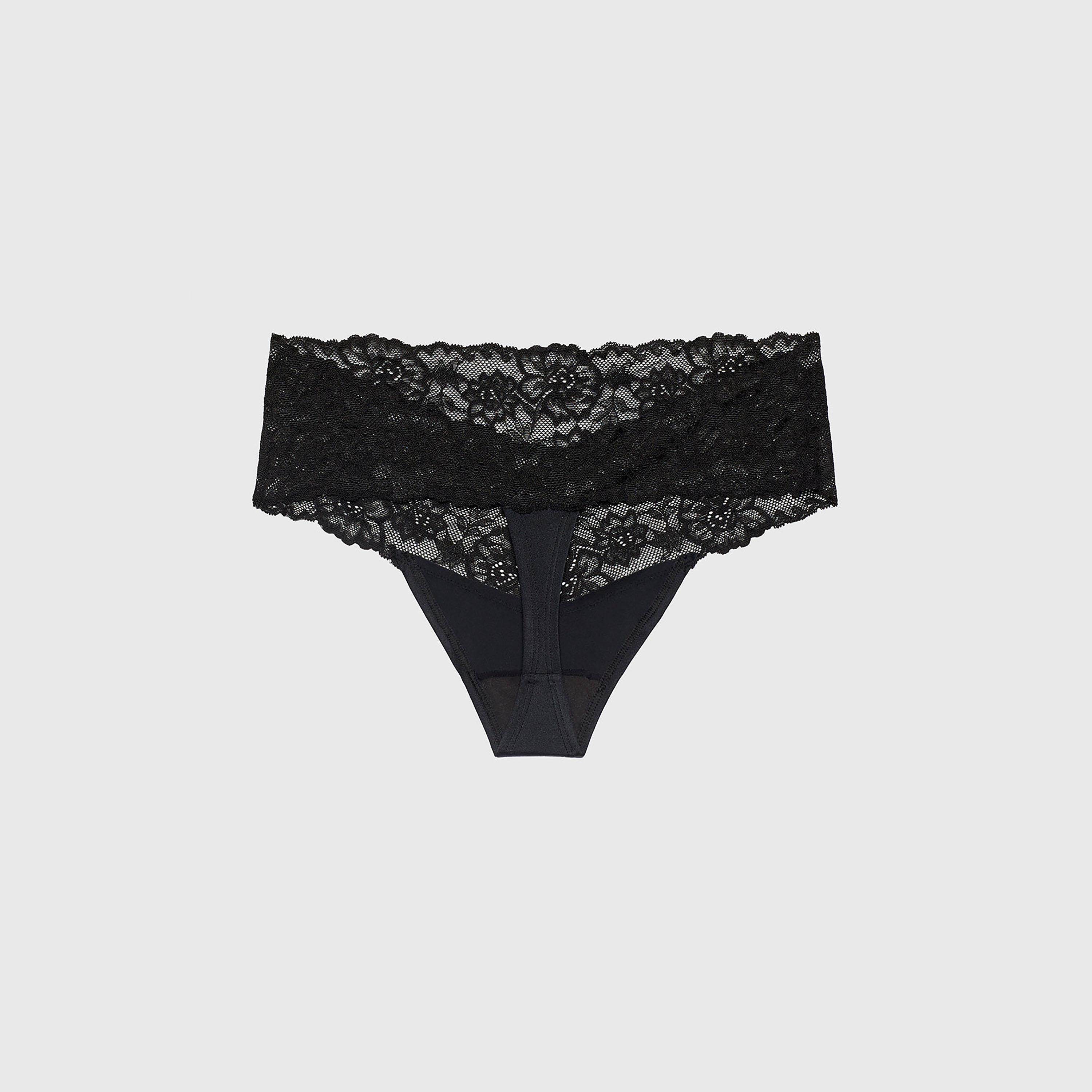 ملابس داخلية نسائية ثونغ تغطية منخفضة دانتيل مثير من لا سينزا-women-clothing-lingerie-panties-image-3