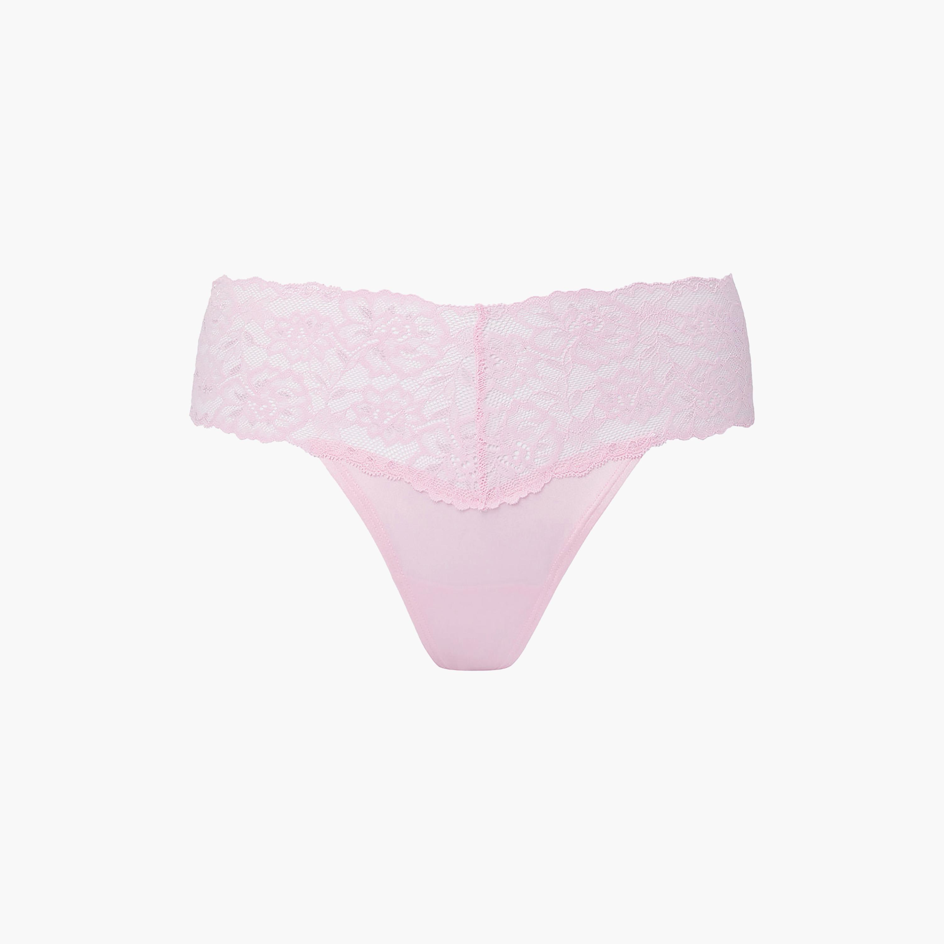 La Senza  Sexy Lace Low Coverage Women's Thong Panties-women-clothing-lingerie-panties-image-3
