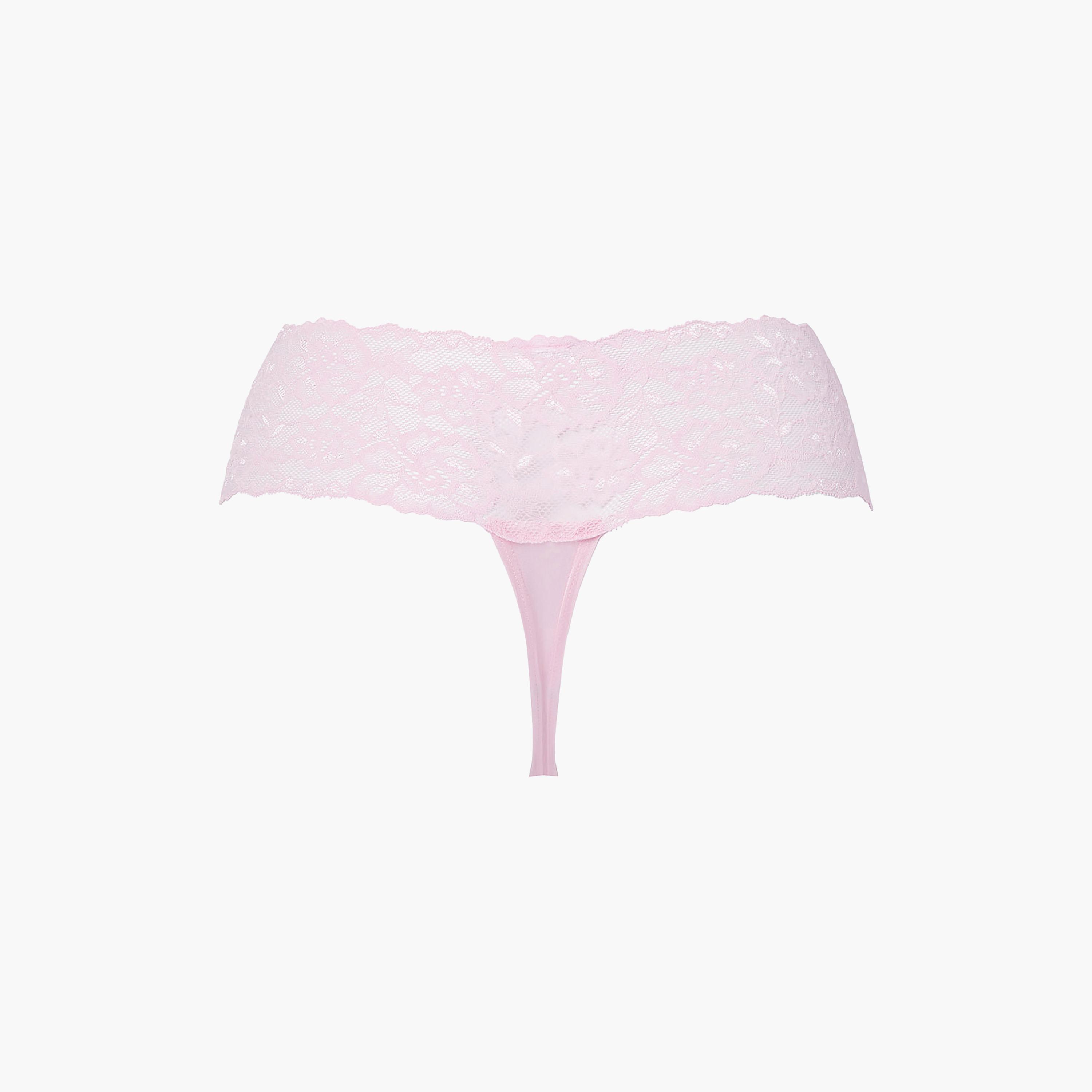La Senza  Sexy Lace Low Coverage Women's Thong Panties-women-clothing-lingerie-panties-image-4