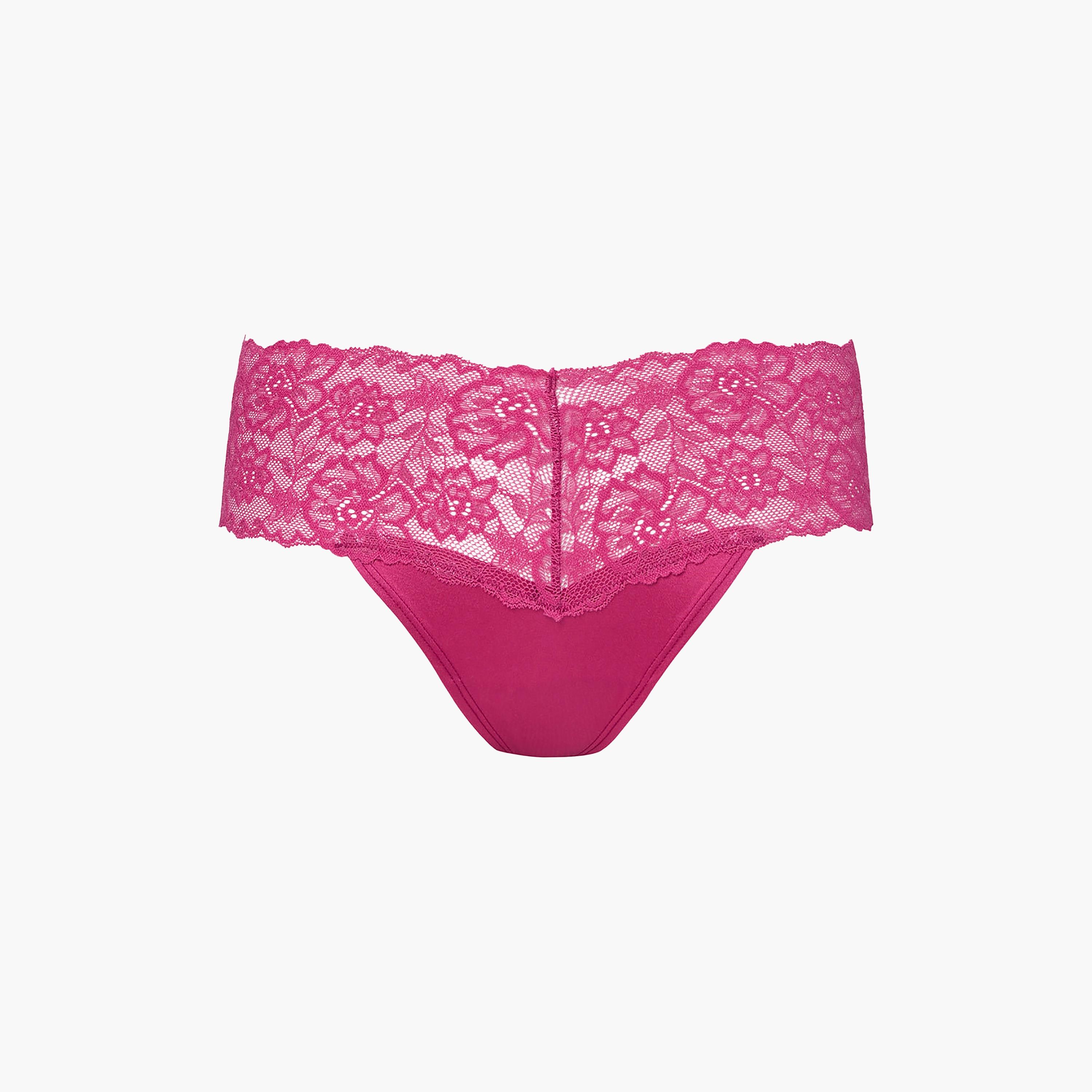 ملابس داخلية نسائية ثونغ تغطية منخفضة دانتيل مثير من لا سينزا-women-clothing-lingerie-panties-image-3