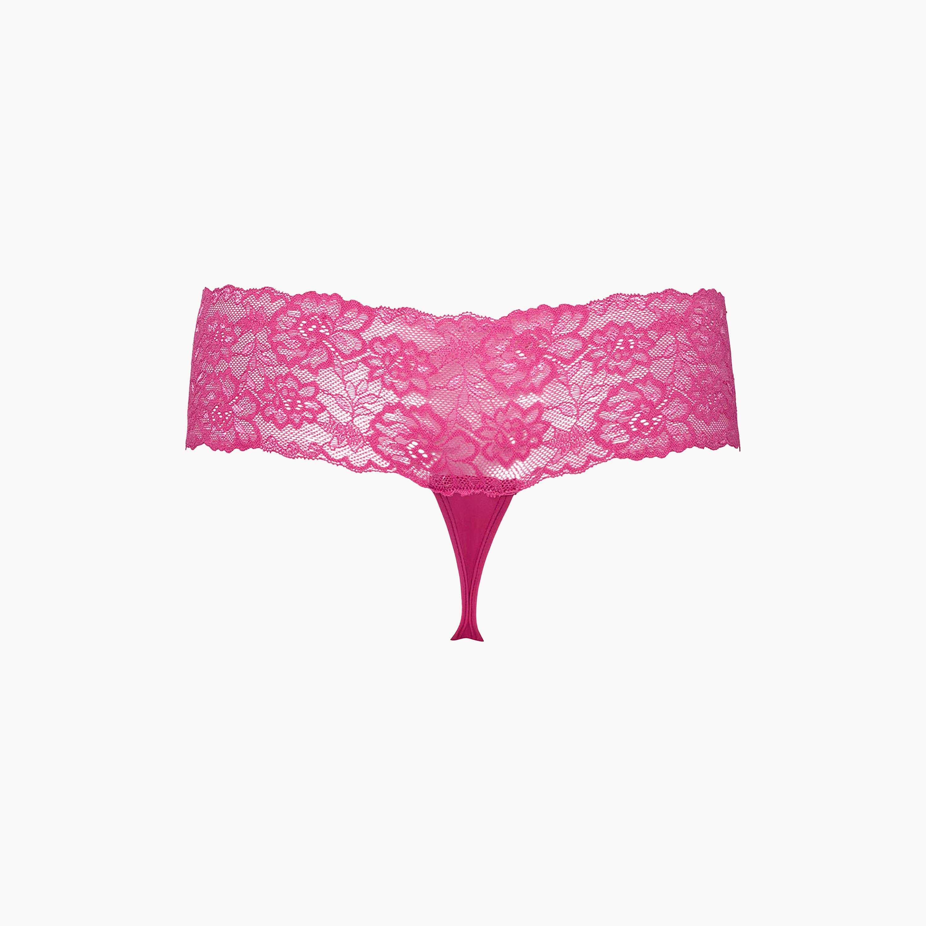 ملابس داخلية نسائية ثونغ تغطية منخفضة دانتيل مثير من لا سينزا-women-clothing-lingerie-panties-image-4