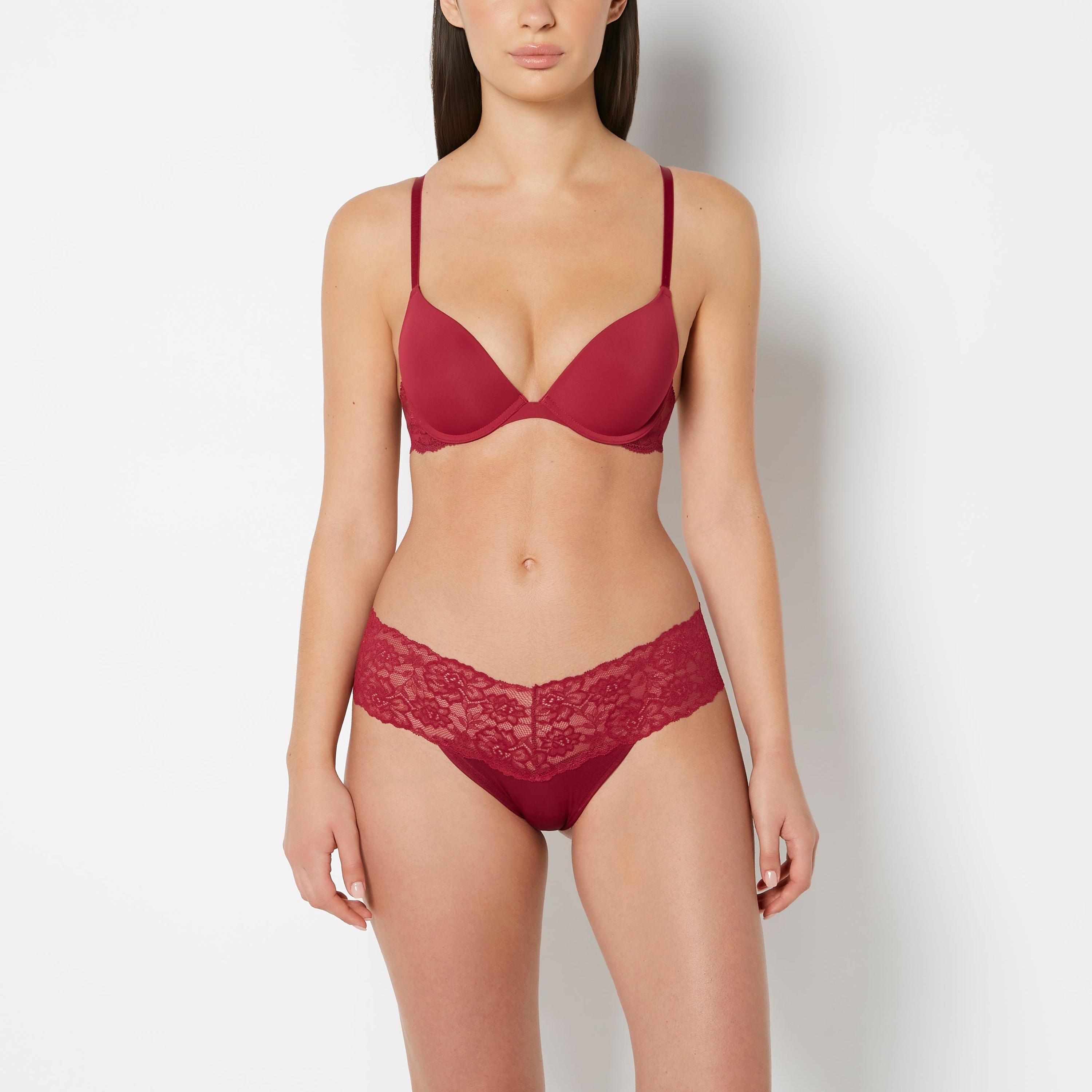 La Senza  Sexy Lace Low Coverage Women's Thong Panties-women-clothing-lingerie-panties-image-2