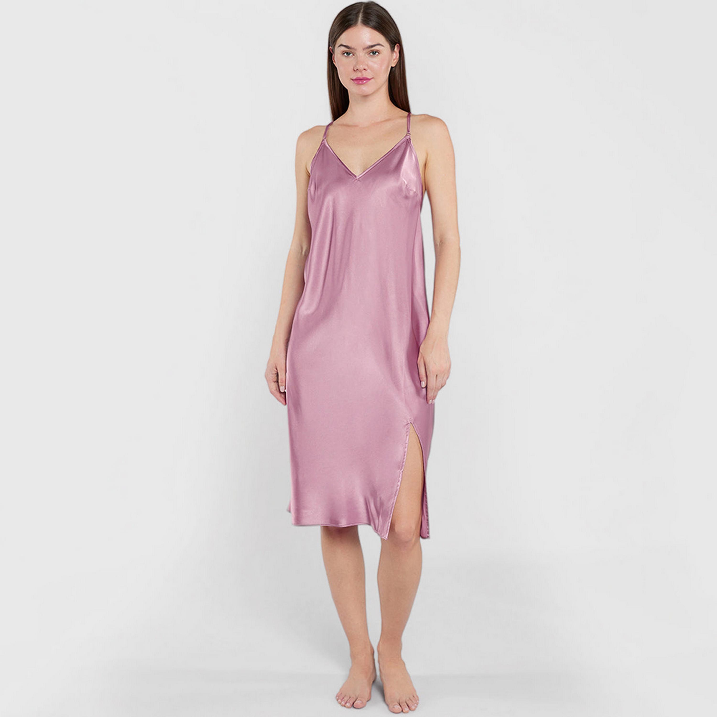 فستان نوم نسائي بحمالات رفيعة بدون أكمام من لا سنزا-women-clothing-nightwear-nighties-image-5