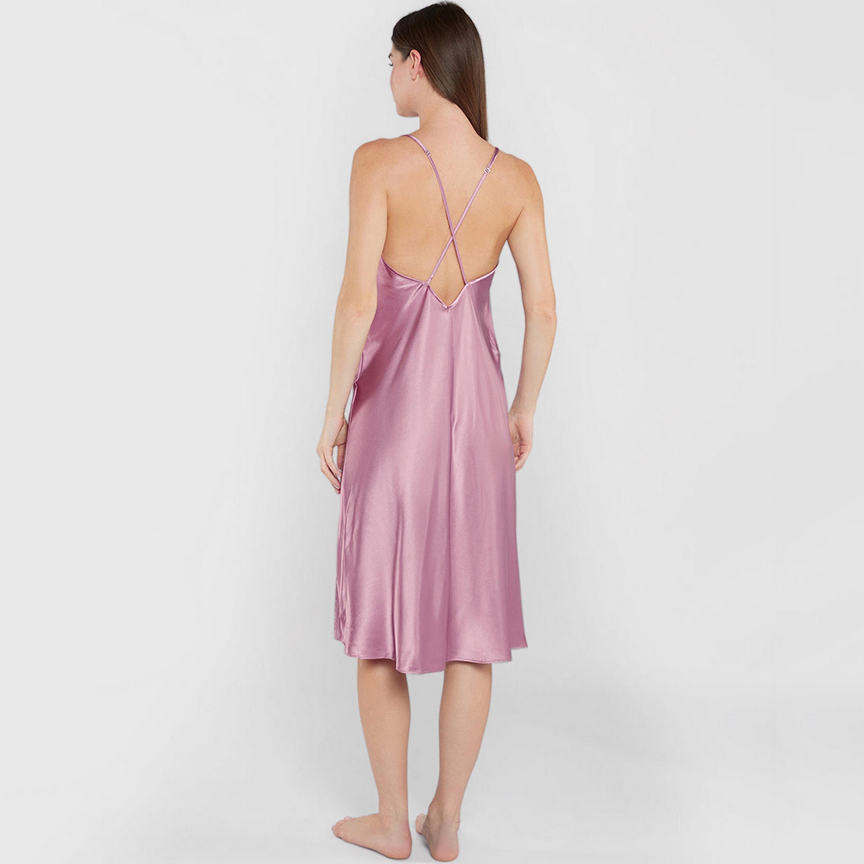 فستان نوم نسائي بحمالات رفيعة بدون أكمام من لا سنزا-women-clothing-nightwear-nighties-image-8