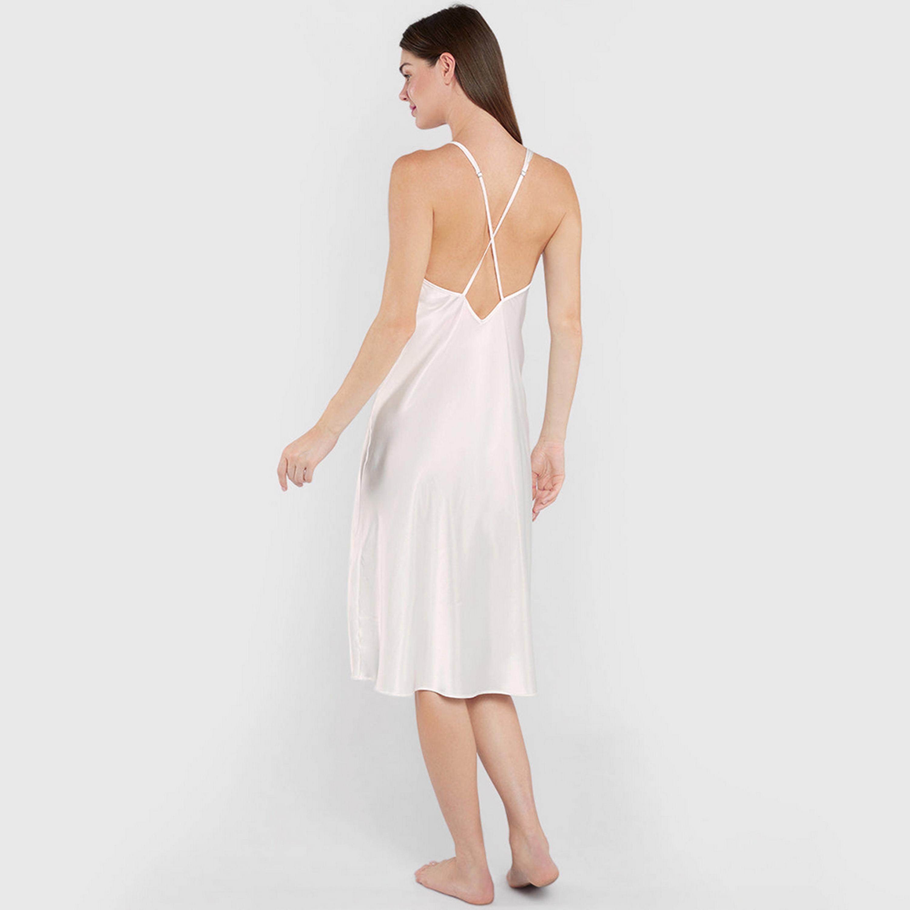 فستان نوم نسائي بحمالات رفيعة بدون أكمام من لا سنزا-women-clothing-nightwear-nighties-image-4
