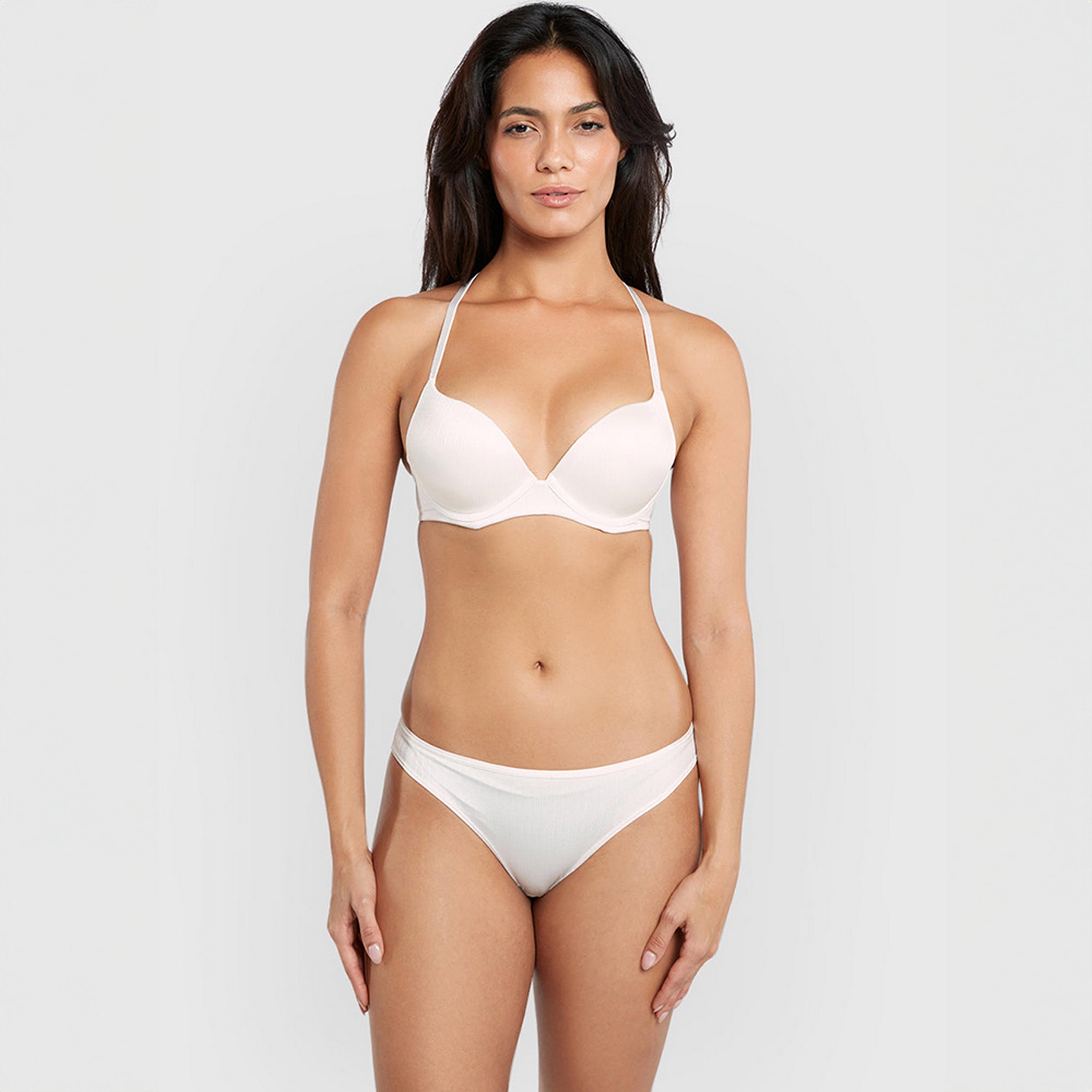 سروال داخلي نسائي تشيكي بتغطية متوسطة، أبيض "ديفا" من لا سنزا-women-clothing-lingerie-panties-image-2