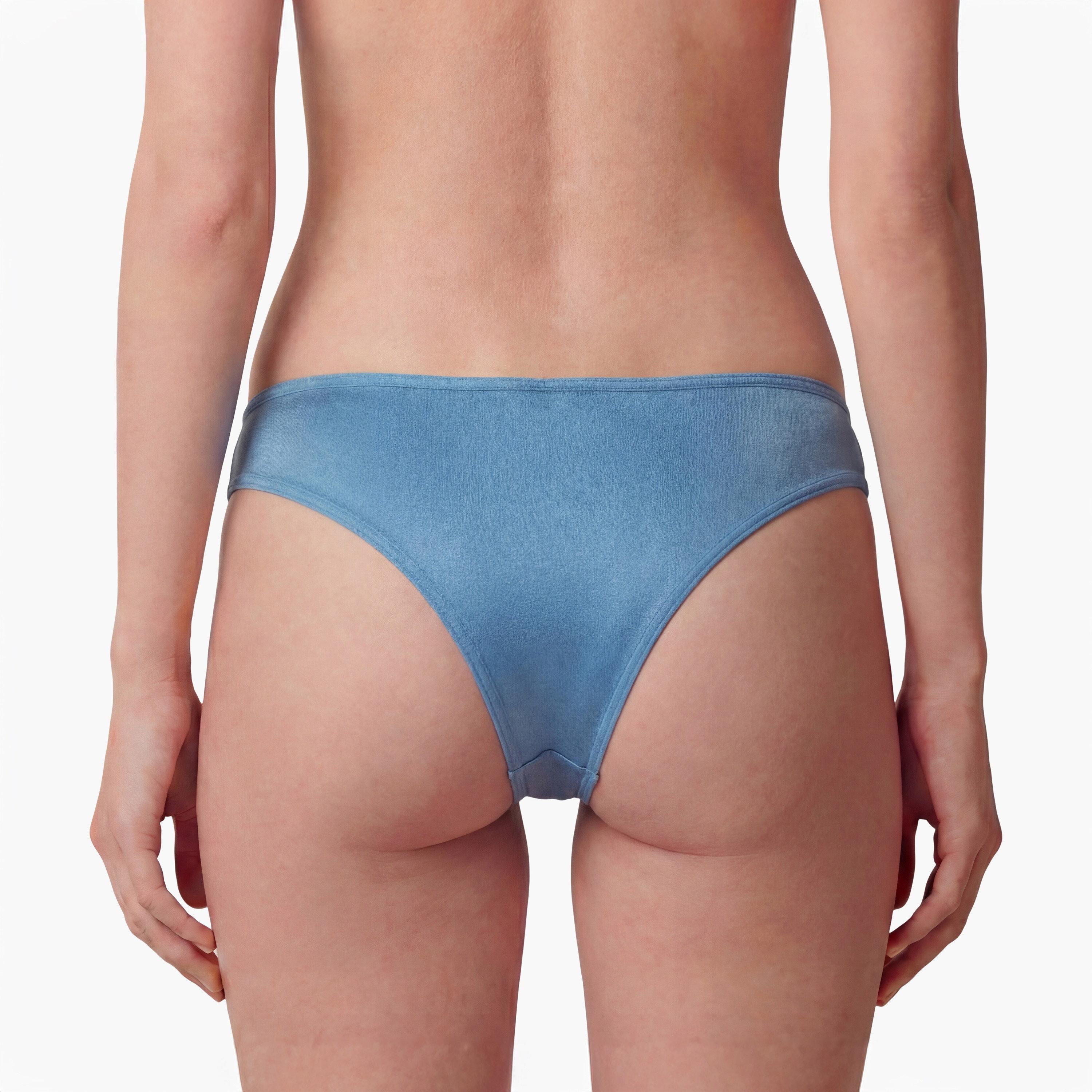 La Senza Sexy Diva Micro Blue Low Coverage Women's Thong Panties-women-clothing-lingerie-panties-image-3
