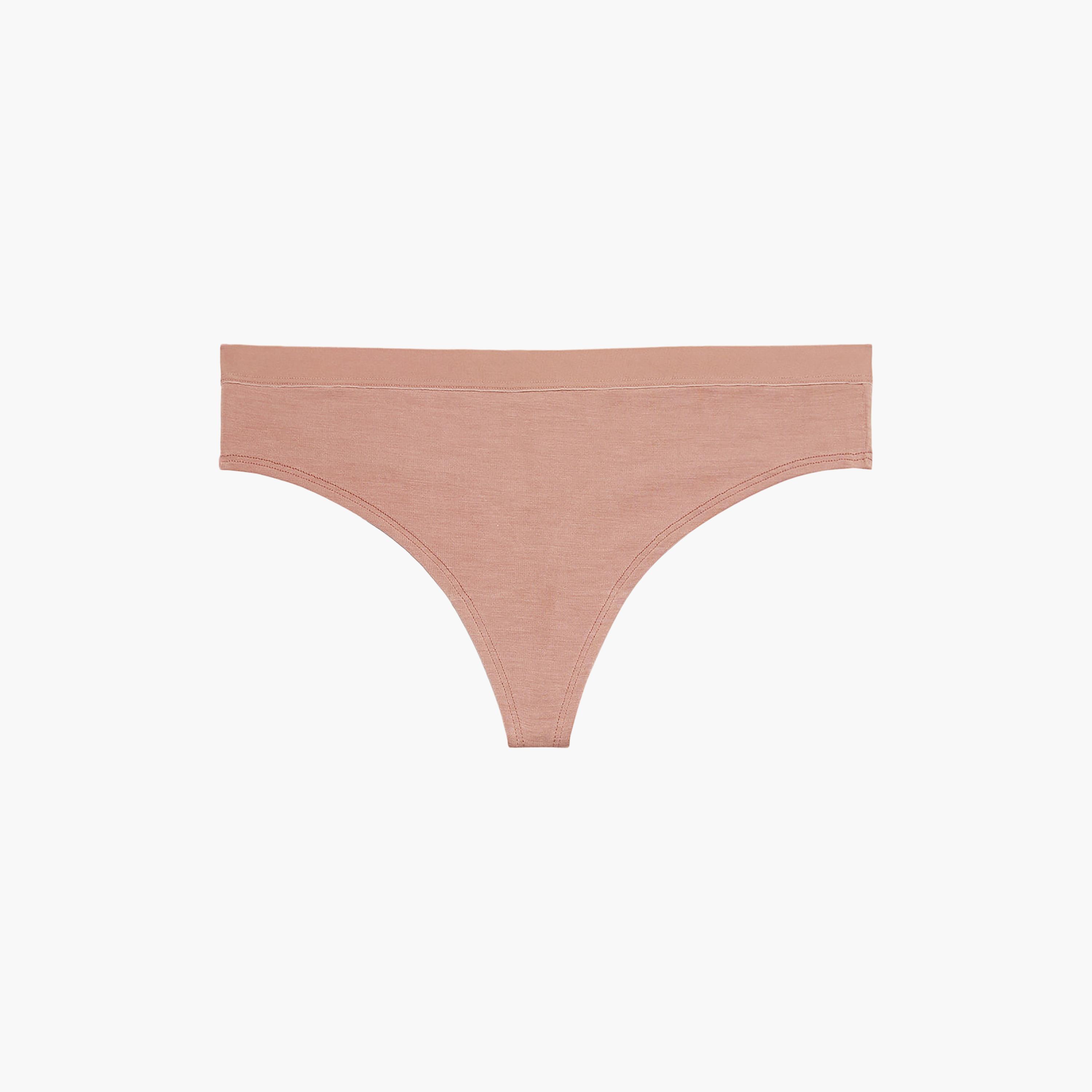 La Senza Ultrasoft Modal Low Coverage Women's Thong Panties-women-clothing-lingerie-panties-image-3