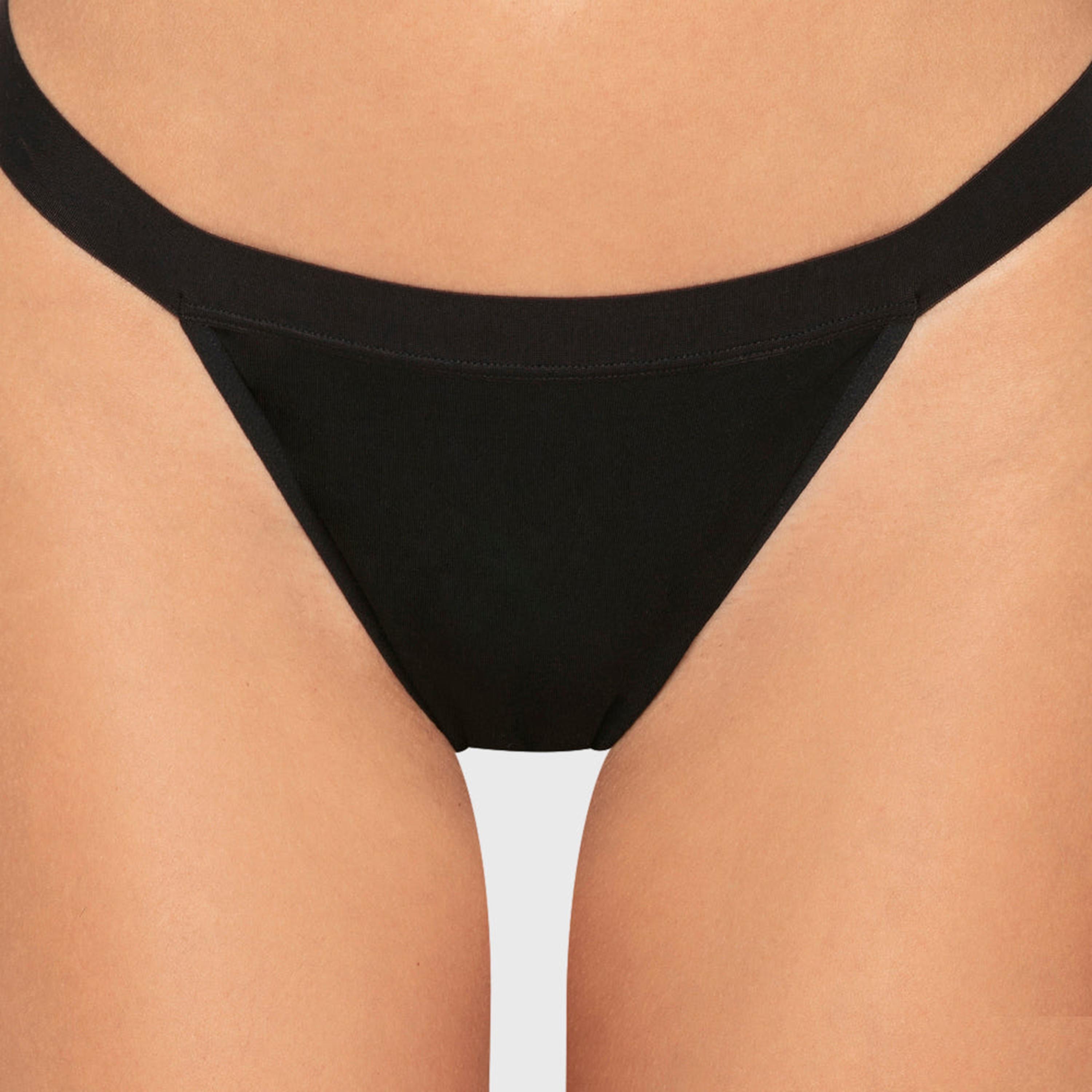 ملابس داخلية جي سترينغ نسائي سادة بتغطية منخفضة من لا سينزا-women-clothing-lingerie-panties-image-3