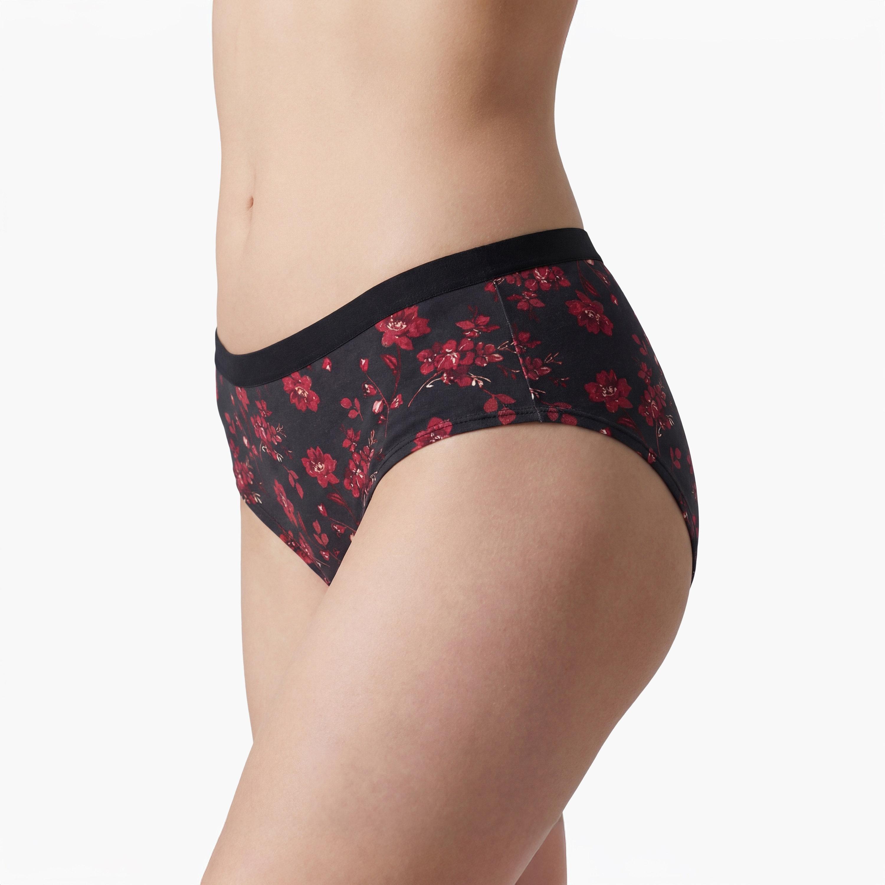 ملابس داخلية نسائية هيبستر مطبوعة مودال ألترا سوفت تغطية متوسطة من لا سينزا-women-clothing-lingerie-panties-image-6