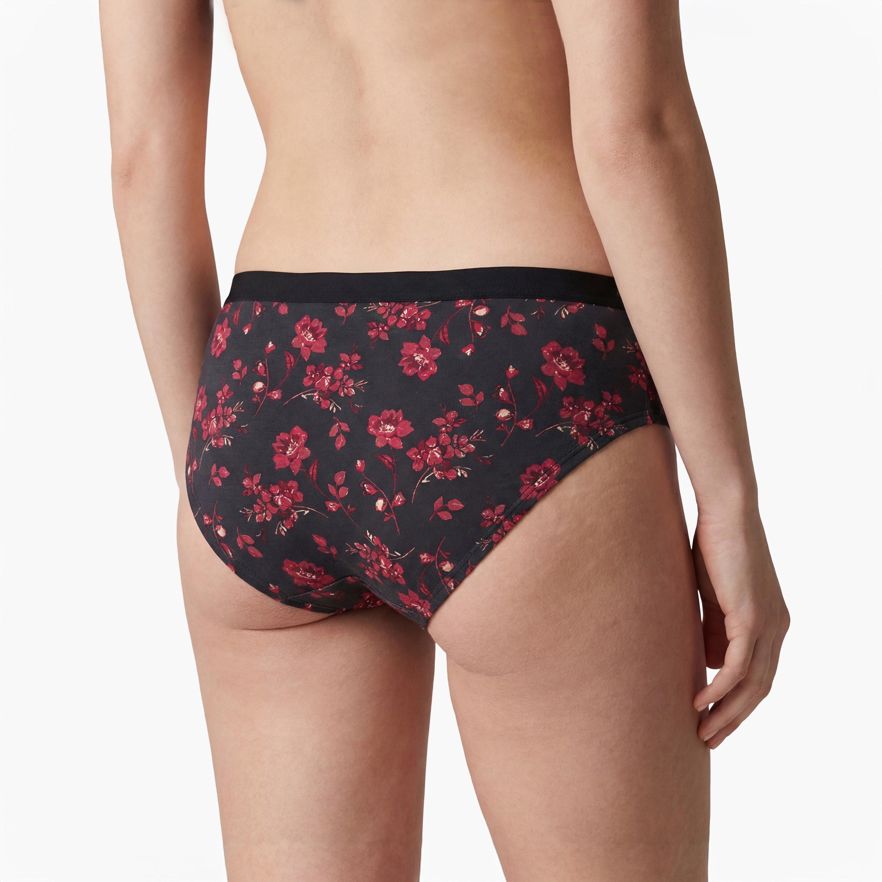 ملابس داخلية نسائية هيبستر مطبوعة مودال ألترا سوفت تغطية متوسطة من لا سينزا-women-clothing-lingerie-panties-image-7