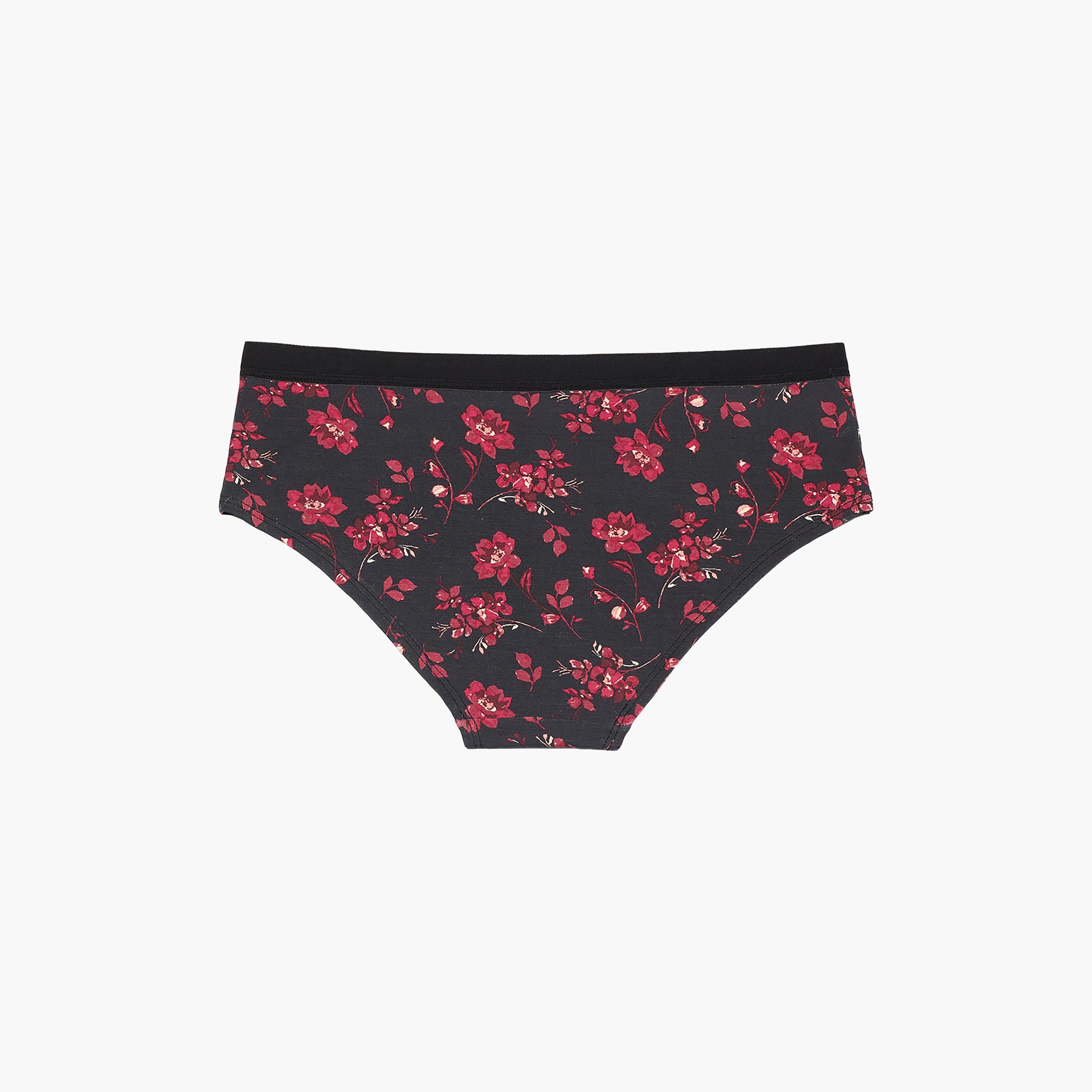 ملابس داخلية نسائية هيبستر مطبوعة مودال ألترا سوفت تغطية متوسطة من لا سينزا-women-clothing-lingerie-panties-image-9