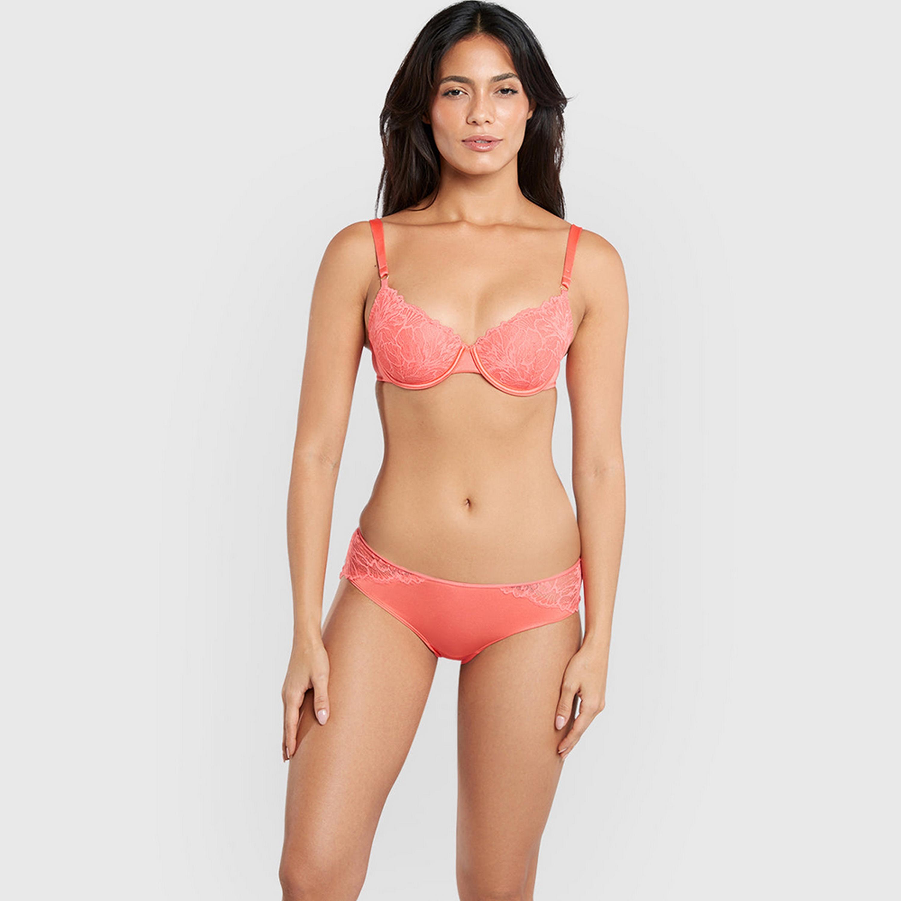La Senza Obvious Wired Medium Support Lightly Padded Women's Balconette Bra-women-clothing-lingerie-bras-image-11