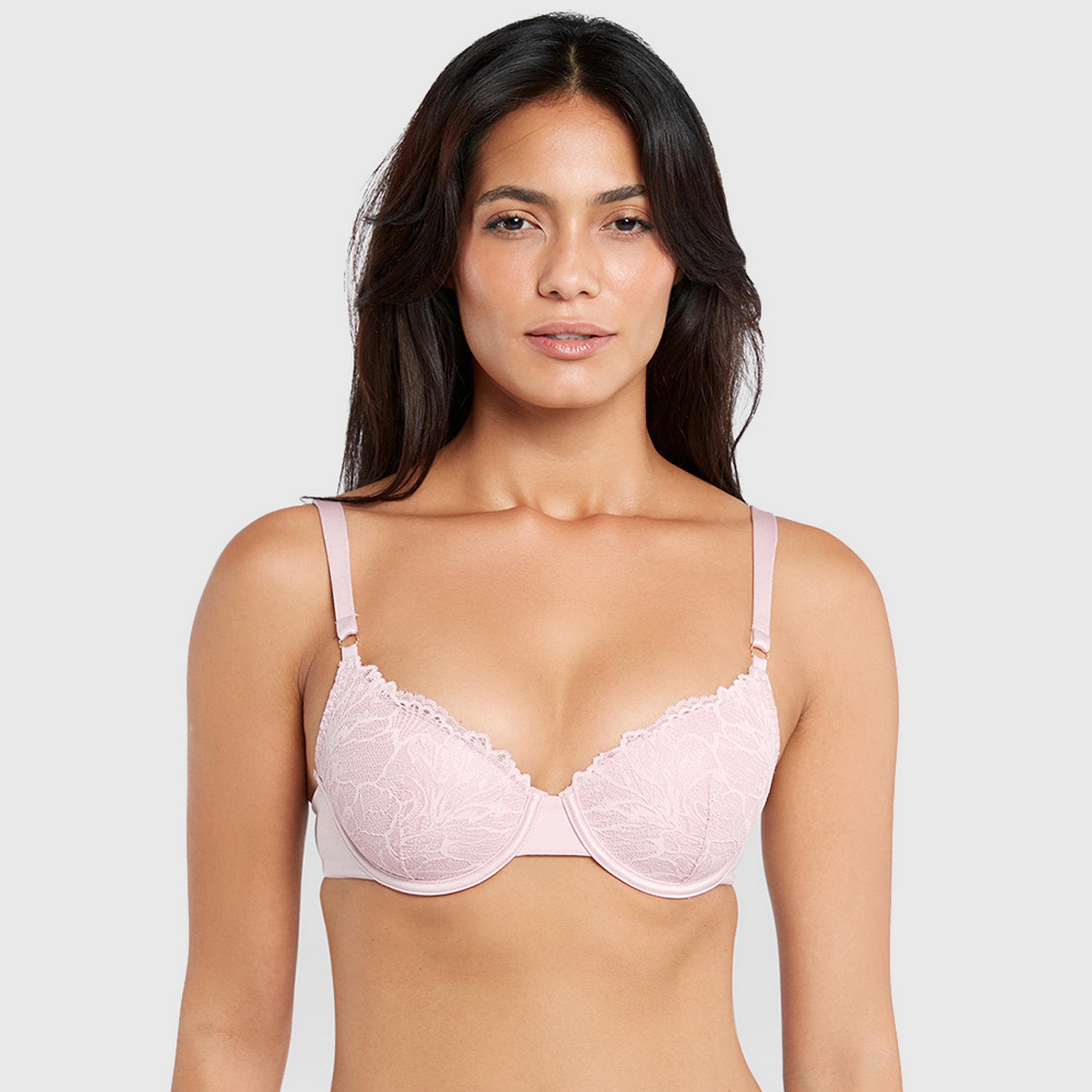 La Senza Obvious Wired Medium Support Lightly Padded Women's Balconette Bra-women-clothing-lingerie-bras-image-1