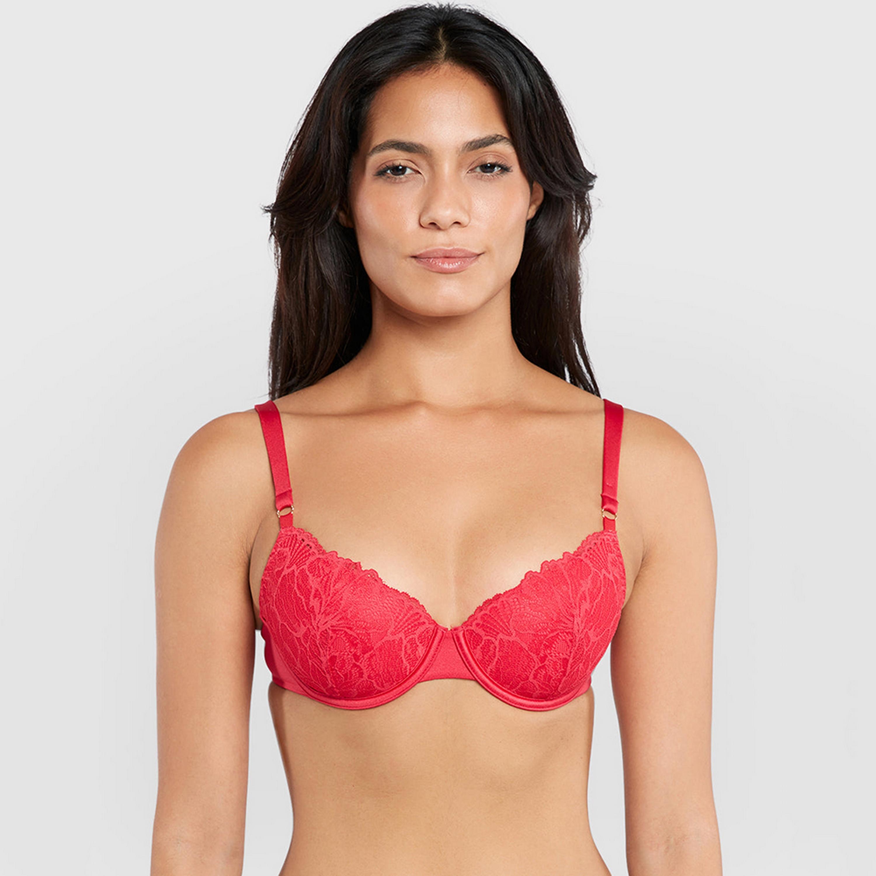 La Senza Obvious Wired Medium Support Lightly Padded Women's Balconette Bra-women-clothing-lingerie-bras-image-13