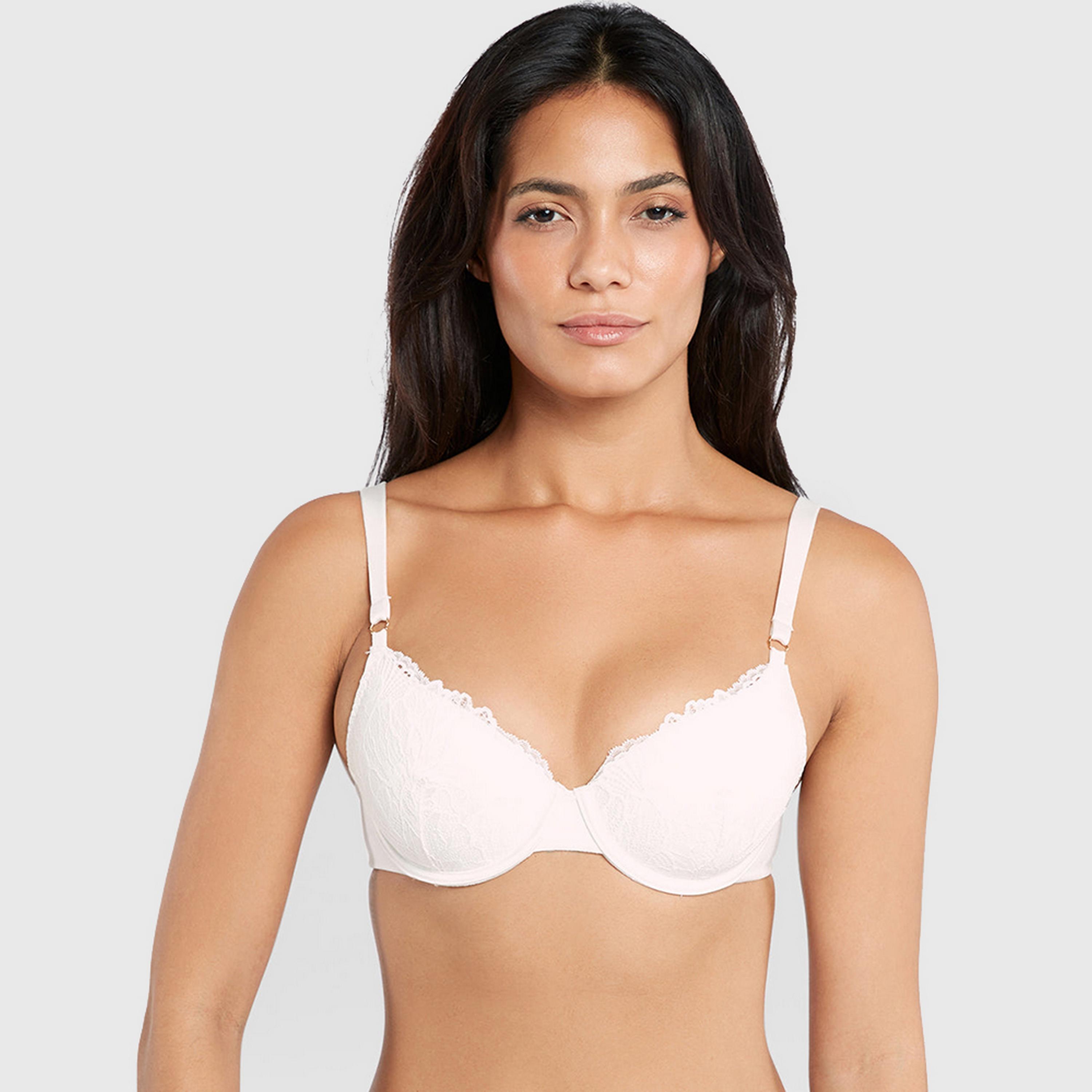 La Senza Obvious Wired Medium Support Lightly Padded Women's Balconette Bra-women-clothing-lingerie-bras-image-5