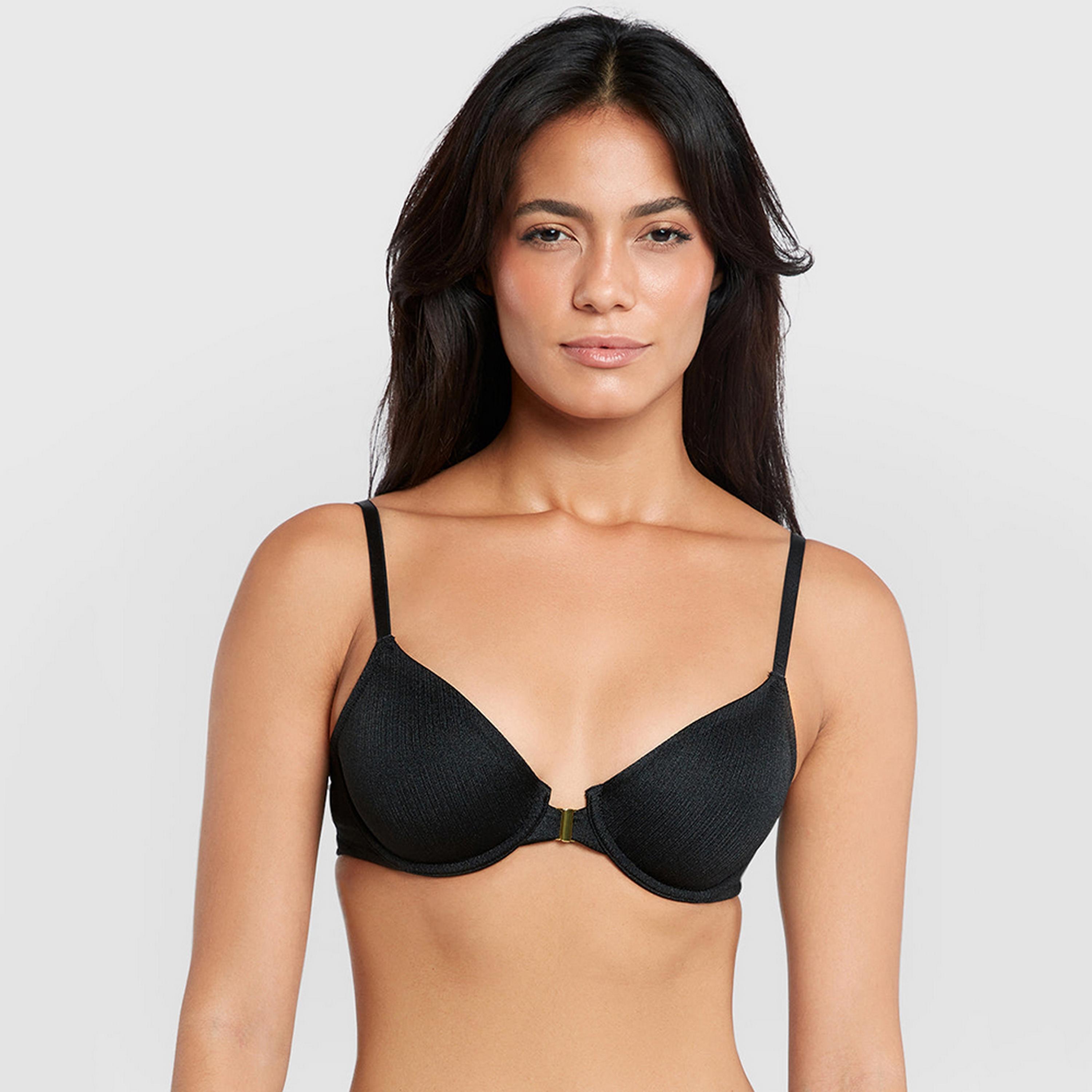 La Senza Remix Cotton Wired Medium Support Lightly Padded Women's Demi Bra-women-clothing-lingerie-bras-image-5