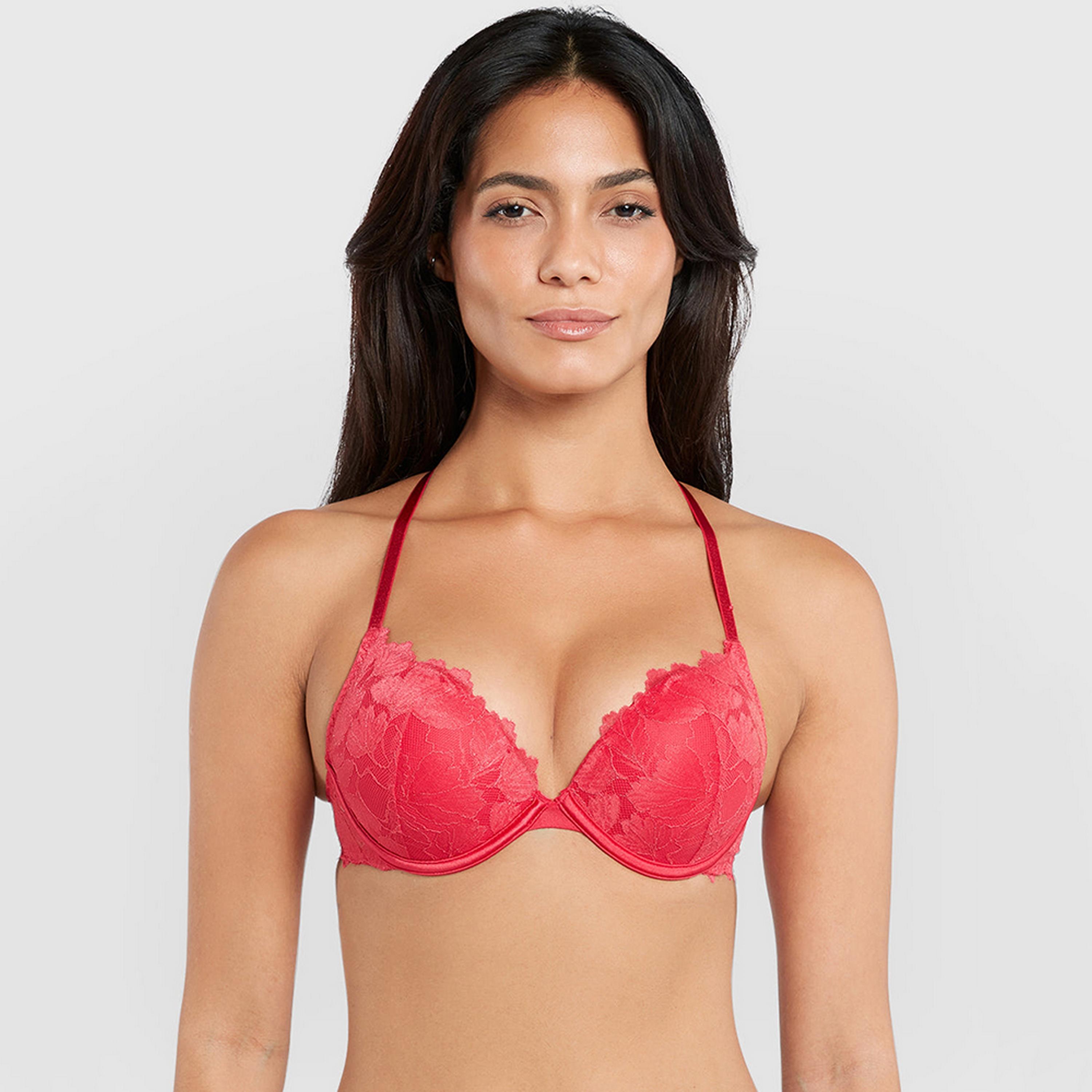 حمالة صدر نسائية دبل بوش أب بأسلاك وداعمة عالية ومبطنة "هيلو شوغر" من لا سنزا-women-clothing-lingerie-bras-image-5