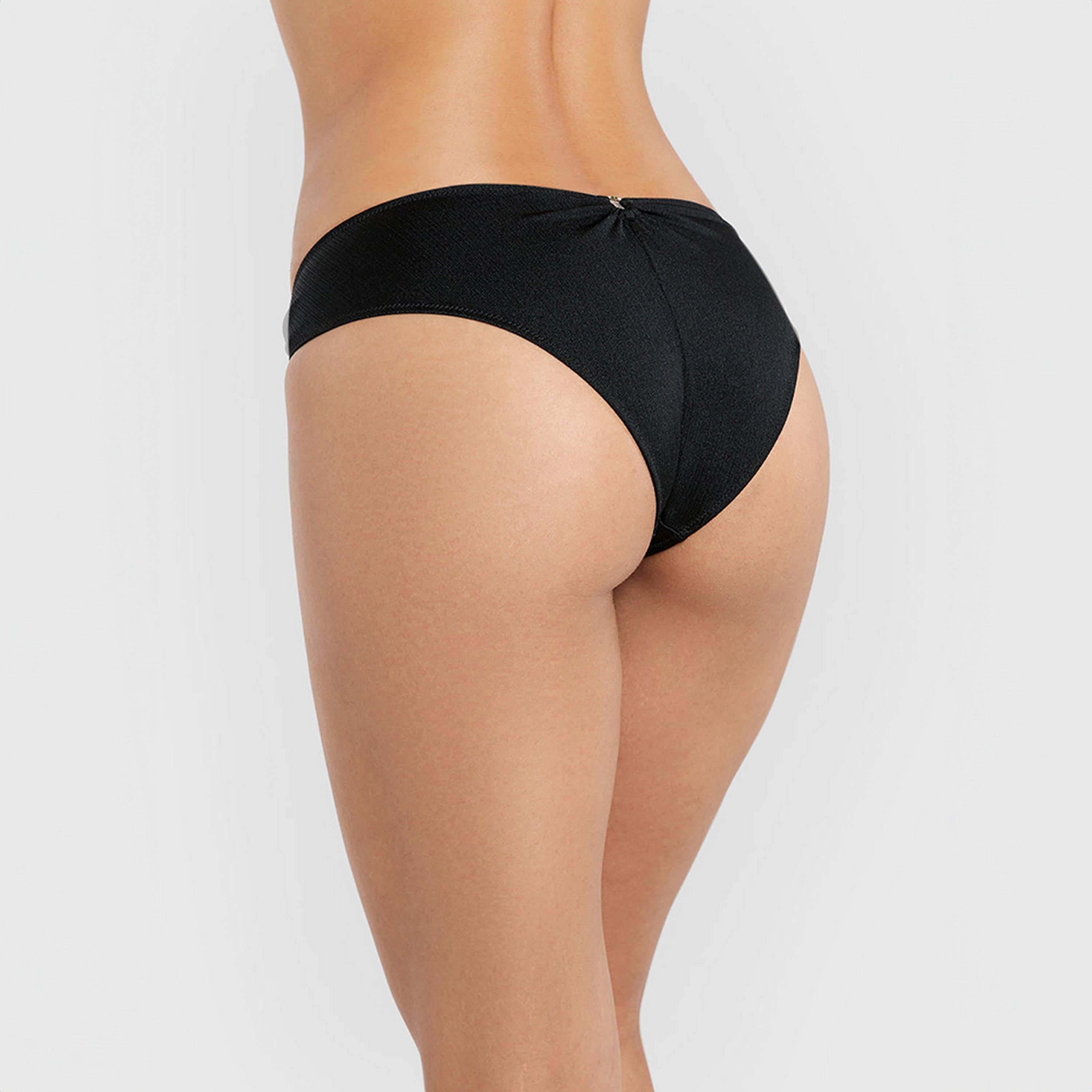 La Senza Sexy Black Medium Coverage Women's Bikini Panties-women-clothing-lingerie-panties-image-3