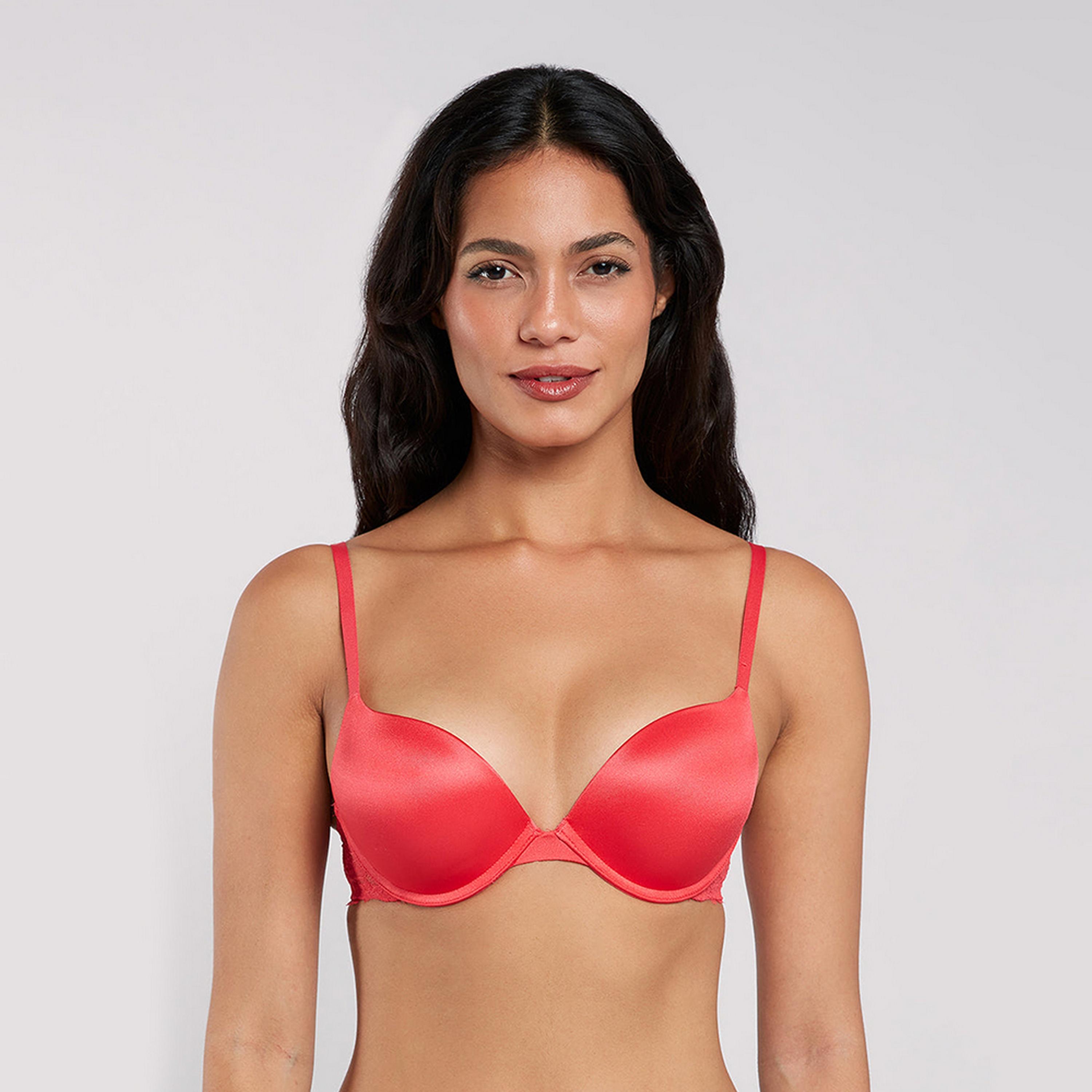 حمالة صدر نسائية دبل بوش أب بأسلاك وداعمة عالية ومبطنة "هيلو شوغر" من لا سنزا-women-clothing-lingerie-bras-image-1