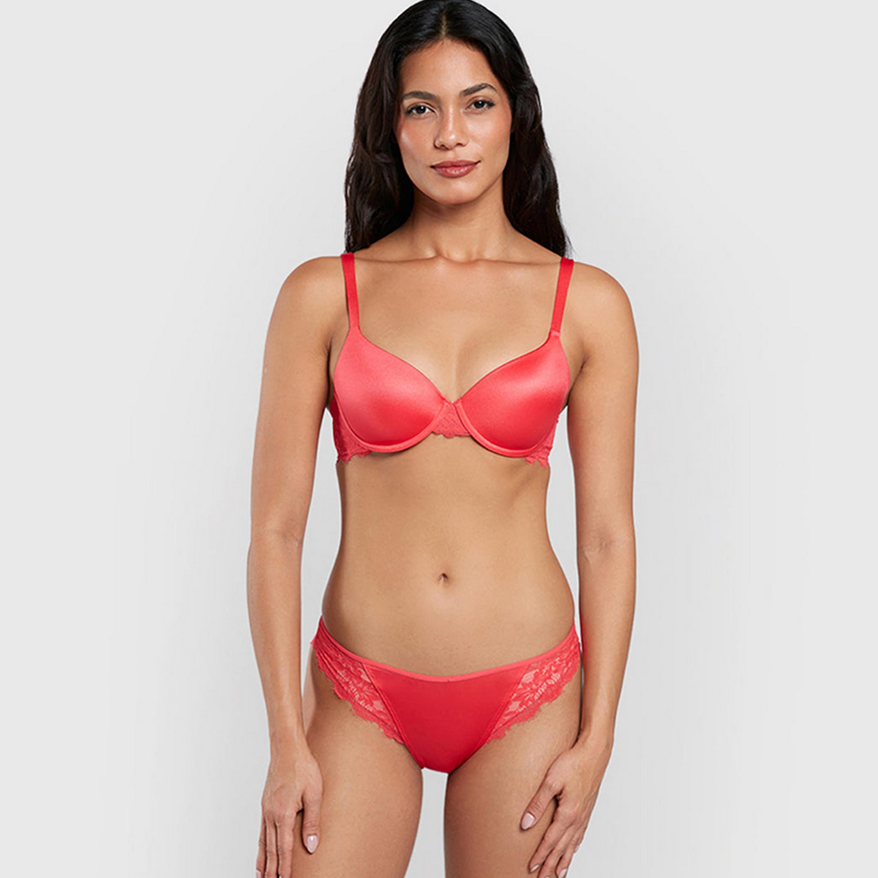حمالة صدر نسائية بالكونيت بأسلاك وداعمة متوسطة ومبطنة بشكل خفيف وواضحة من لا سنزا-women-clothing-lingerie-bras-image-3