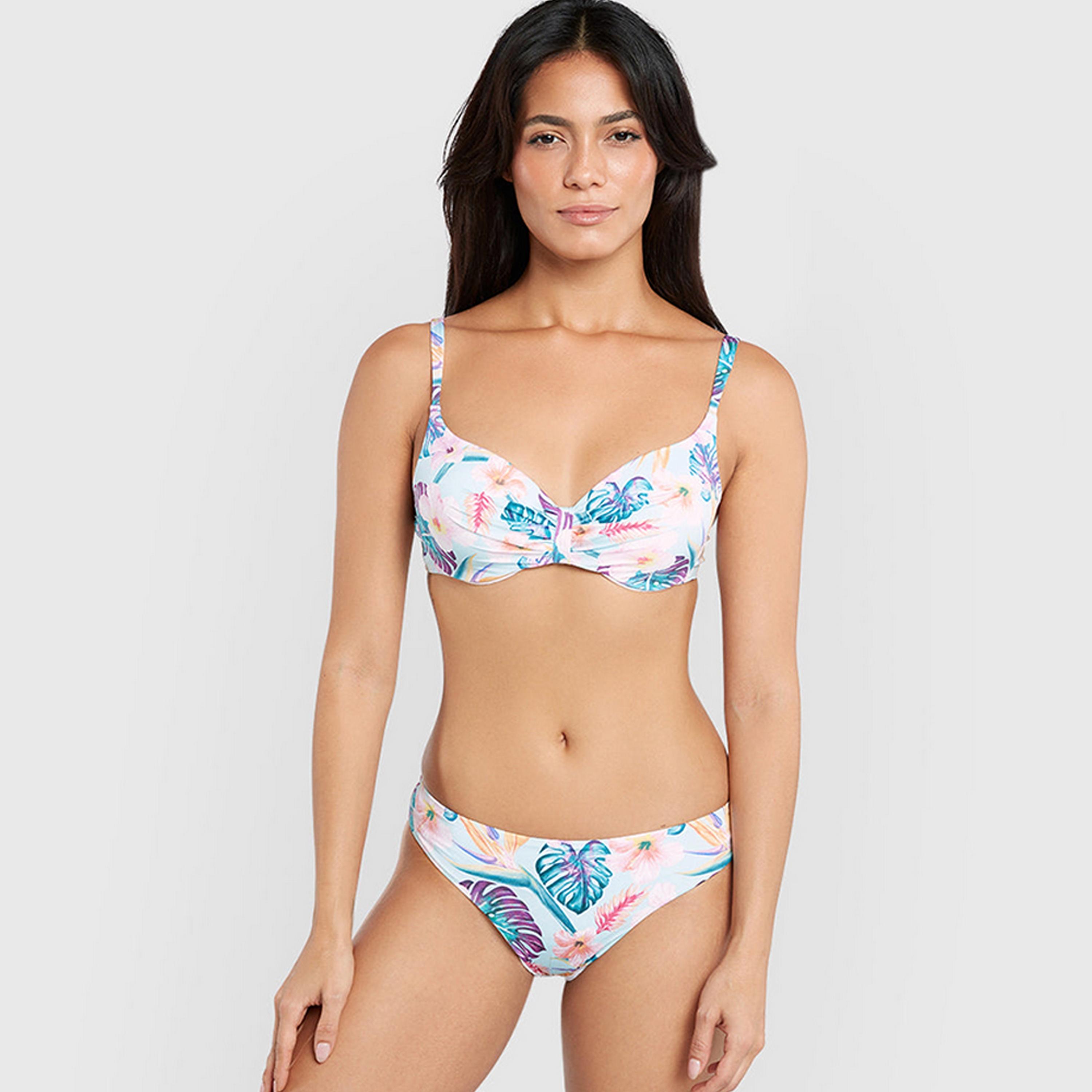 La Senza White Wired Medium Support Padded Women's Bikini Bra-women-clothing-swimandbeach-bikinis-image-3