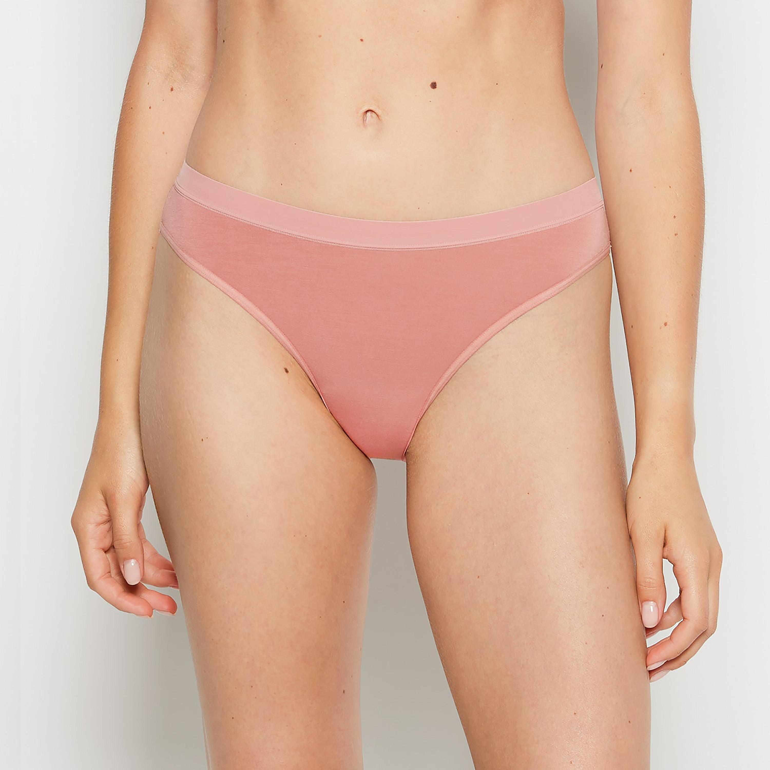 ملابس داخلية نسائية بيكيني تغطية متوسطة مودال ألترا سوفت من لا سينزا-women-clothing-lingerie-panties-image-1