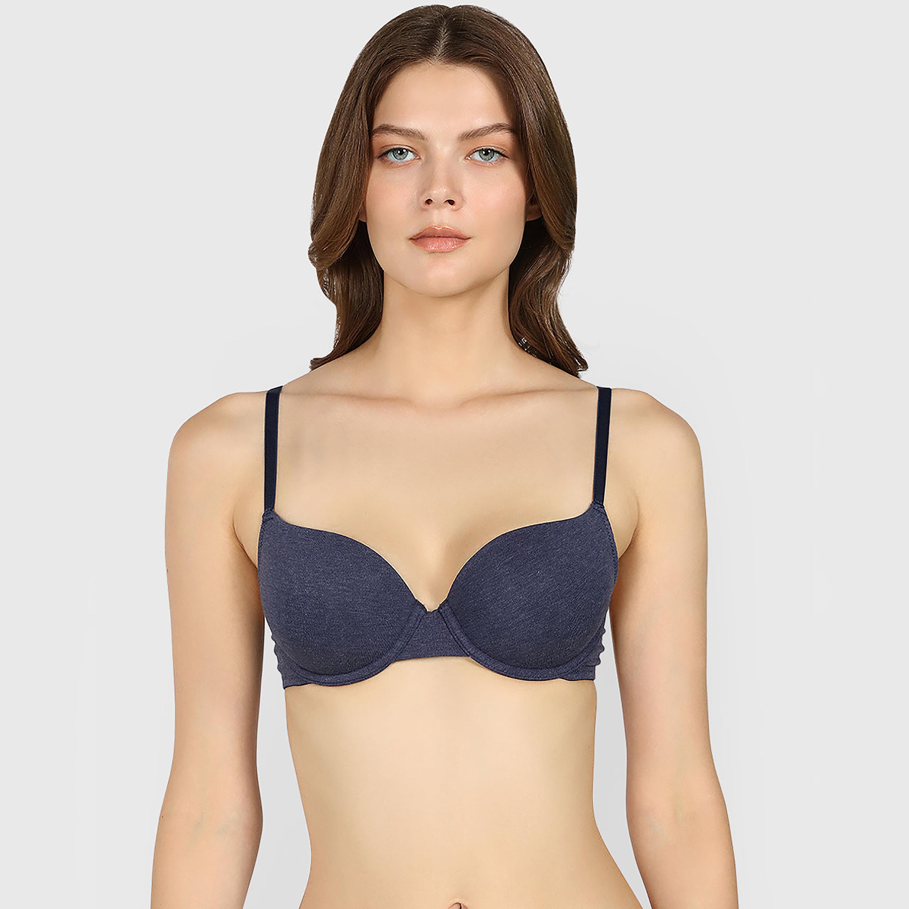 La Senza Heather Wired Medium Support Padded Women's Demi Bra-women-clothing-lingerie-bras-image-1