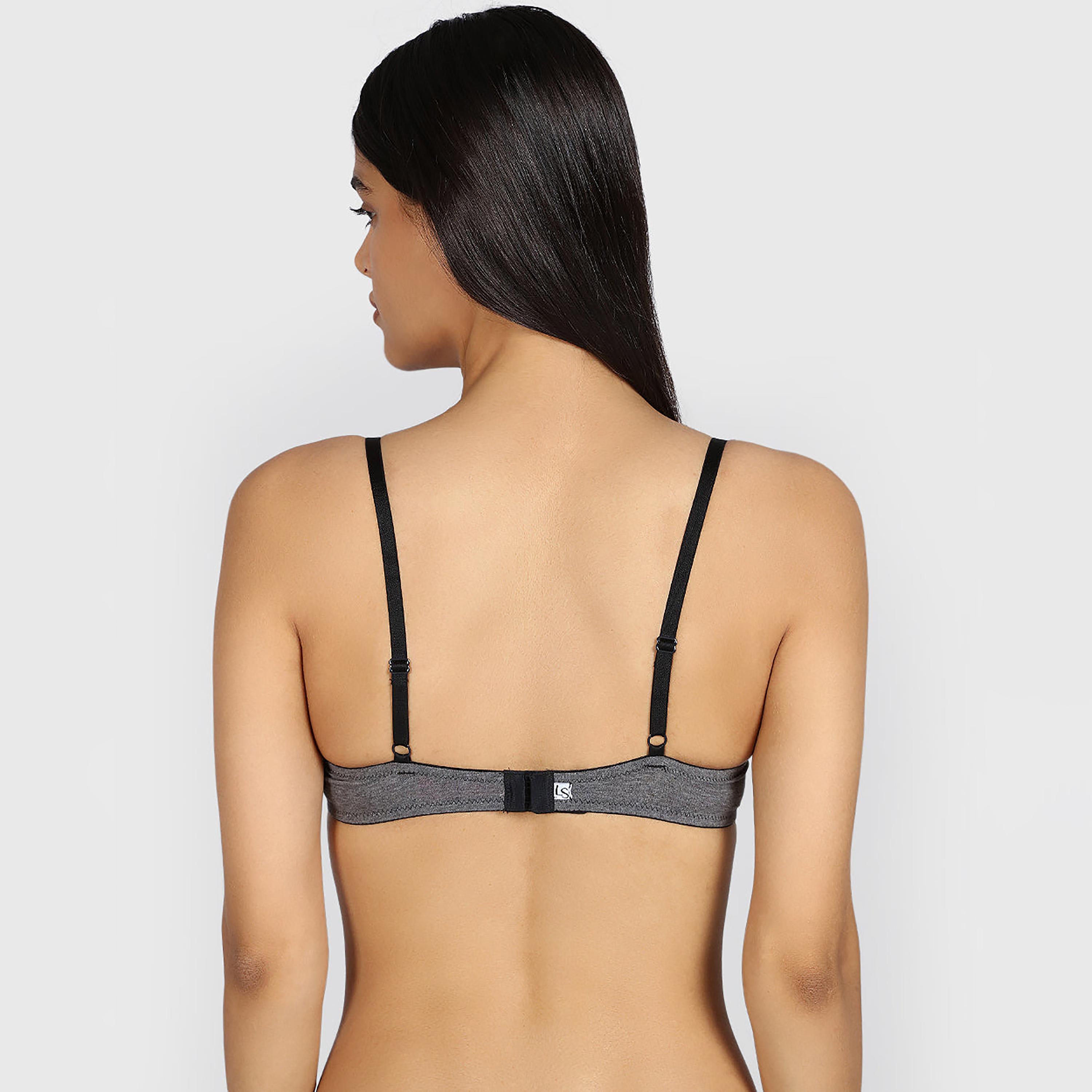 حمالة صدر نسائية نصفية، هيذر، سلكية، متوسطة الدعم، مبطنة من لا سينزا-women-clothing-lingerie-bras-image-4