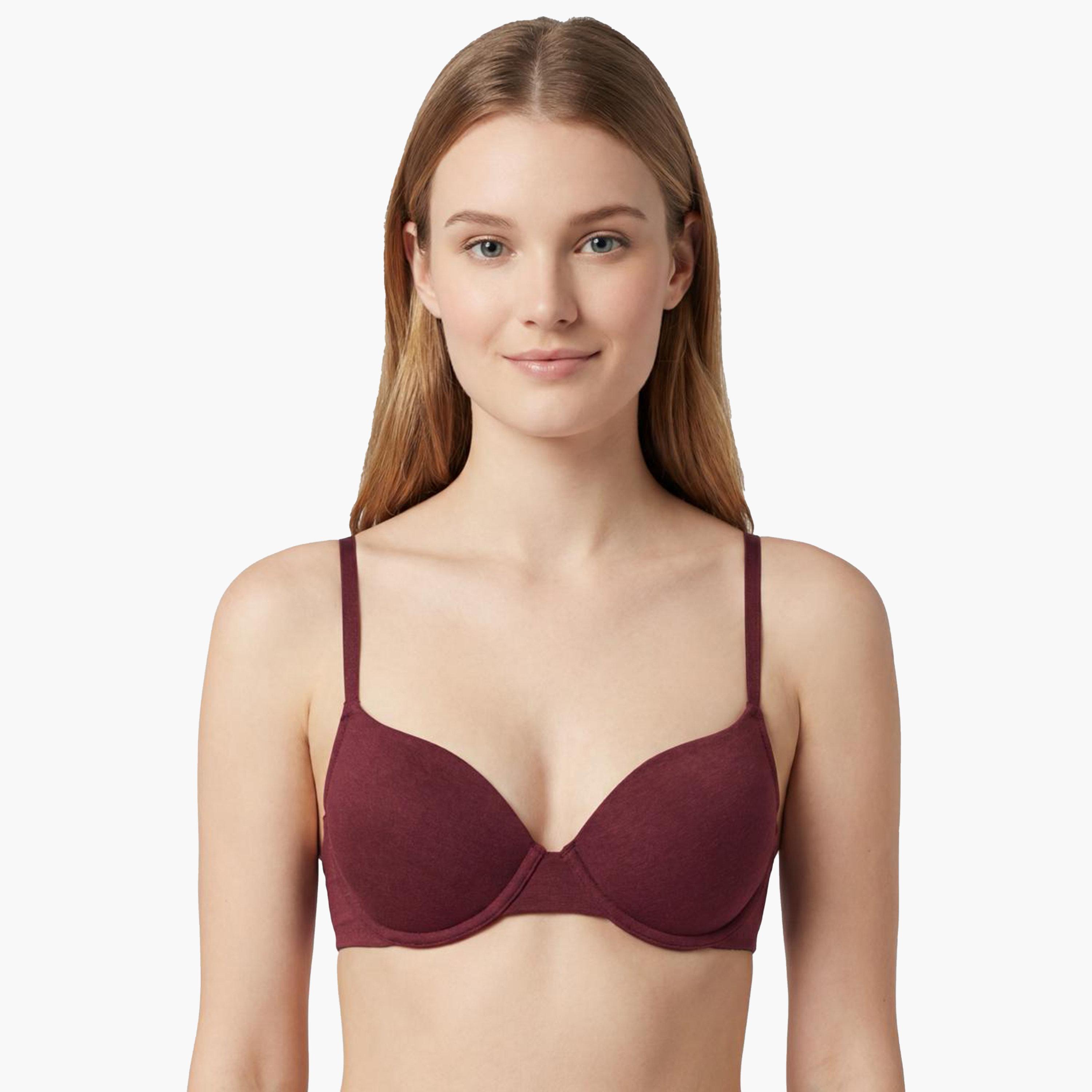 La Senza Heather Wired Medium Support Padded Women's Demi Bra-women-clothing-lingerie-bras-image-1