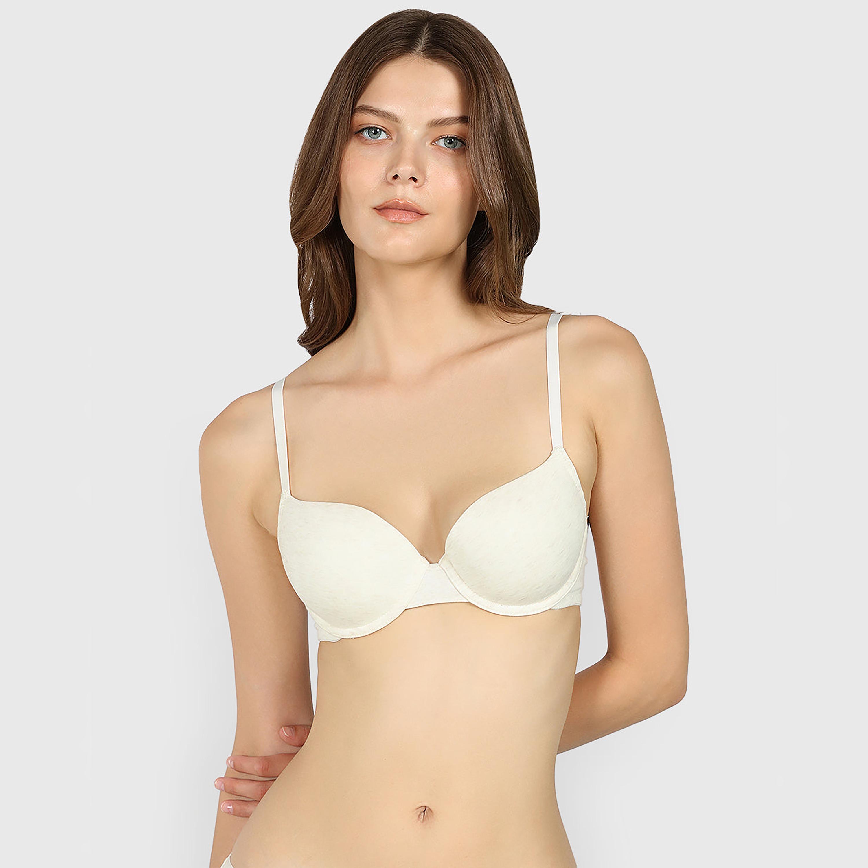 La Senza Heather Wired Medium Support Padded Women's Demi Bra-women-clothing-lingerie-bras-image-1