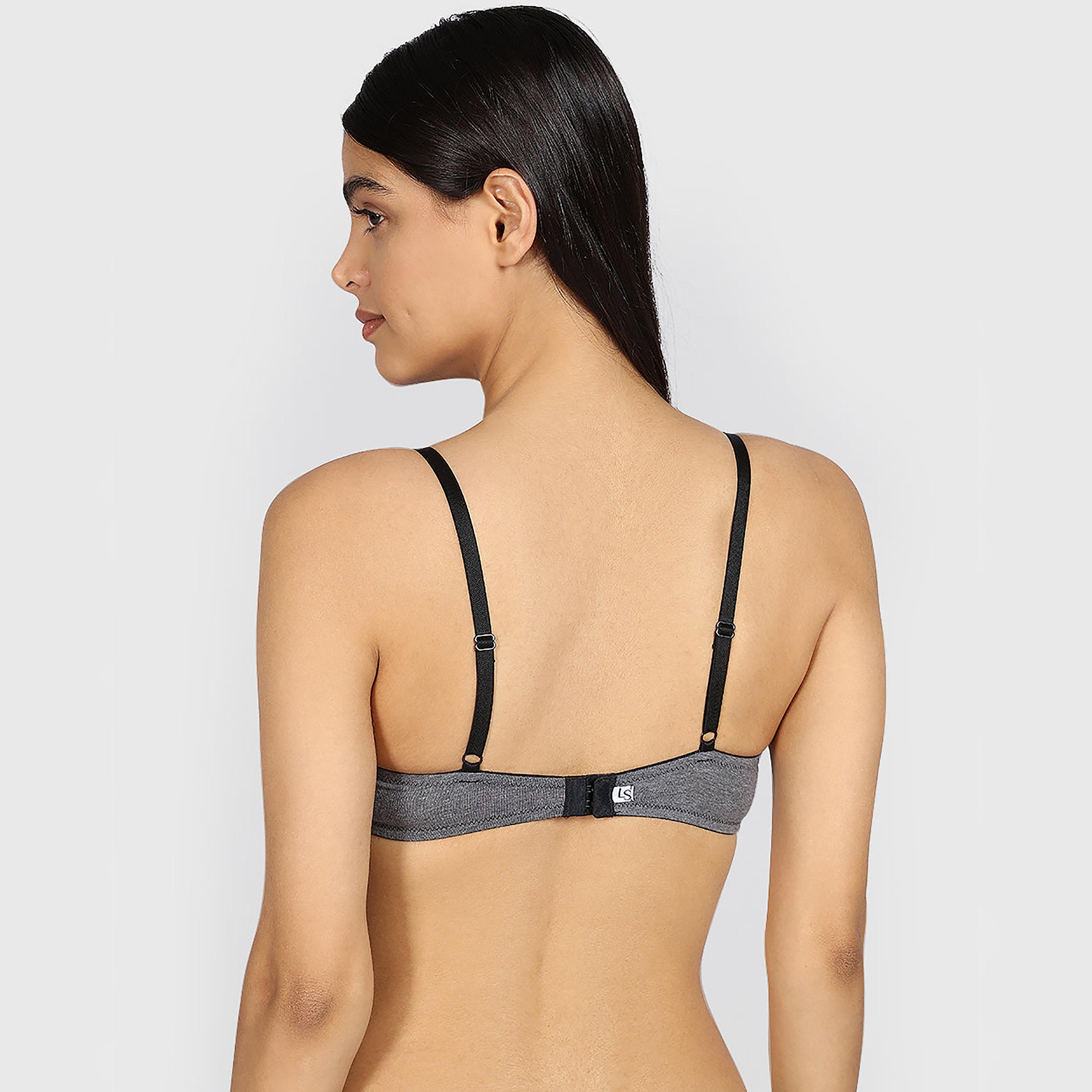 La Senza Heather Wired Medium Support Padded Women's Plunge Bra-women-clothing-lingerie-bras-image-4