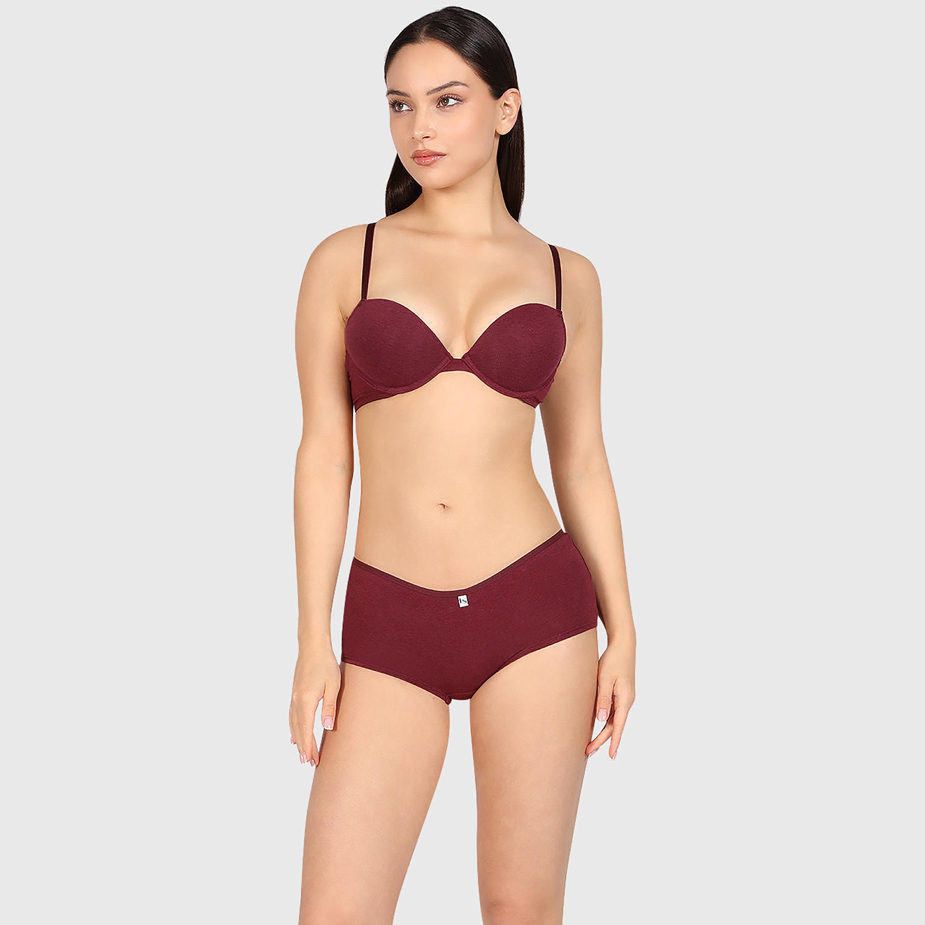حمالة صدر نسائية بلانج، هيذر، سلكية، متوسطة الدعم، مبطنة من لا سينزا-women-clothing-lingerie-bras-image-18