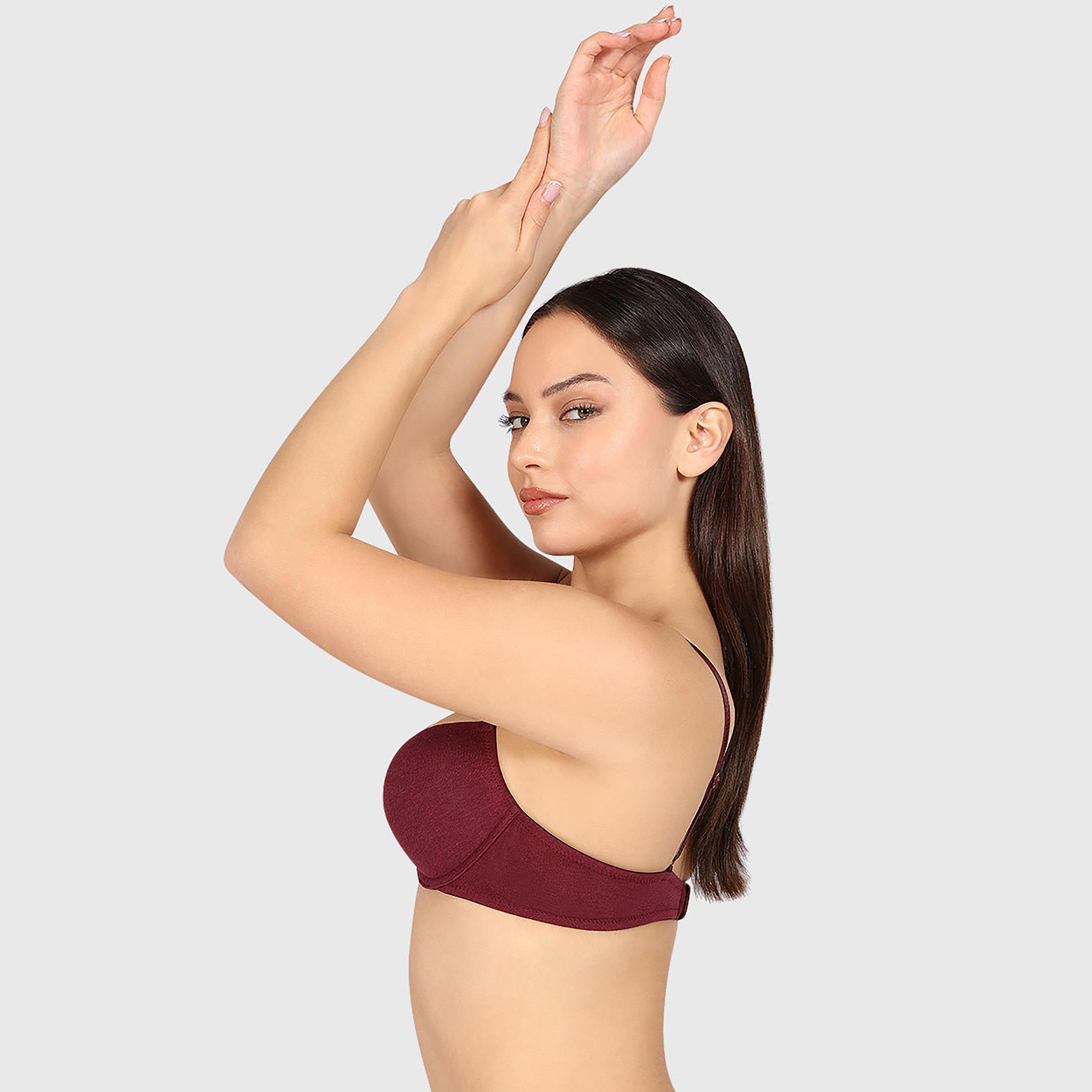 حمالة صدر نسائية بلانج، هيذر، سلكية، متوسطة الدعم، مبطنة من لا سينزا-women-clothing-lingerie-bras-image-19