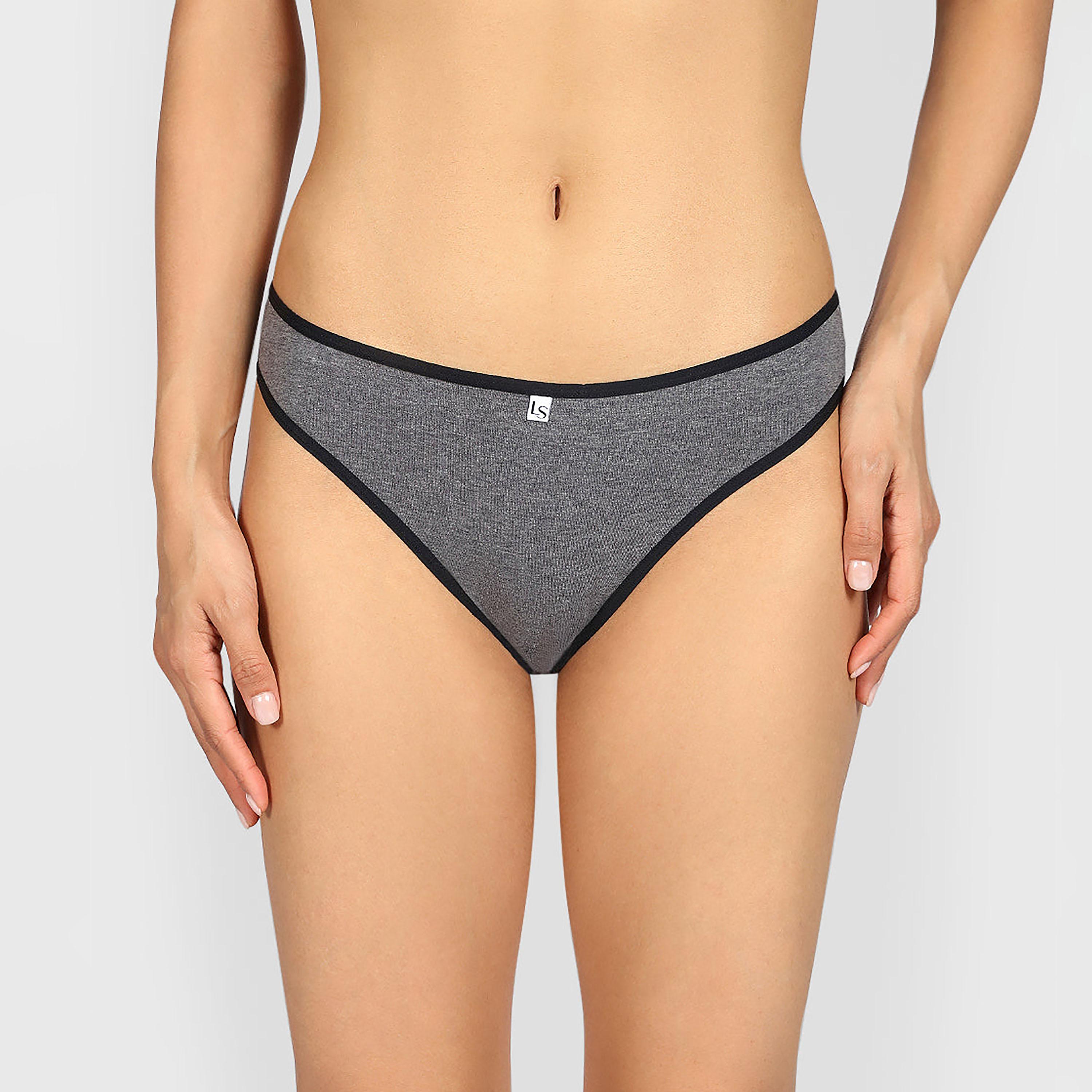 ملابس داخلية نسائية ثونغ تغطية منخفضة هيذر ريميكس من لا سينزا-women-clothing-lingerie-panties-image-1