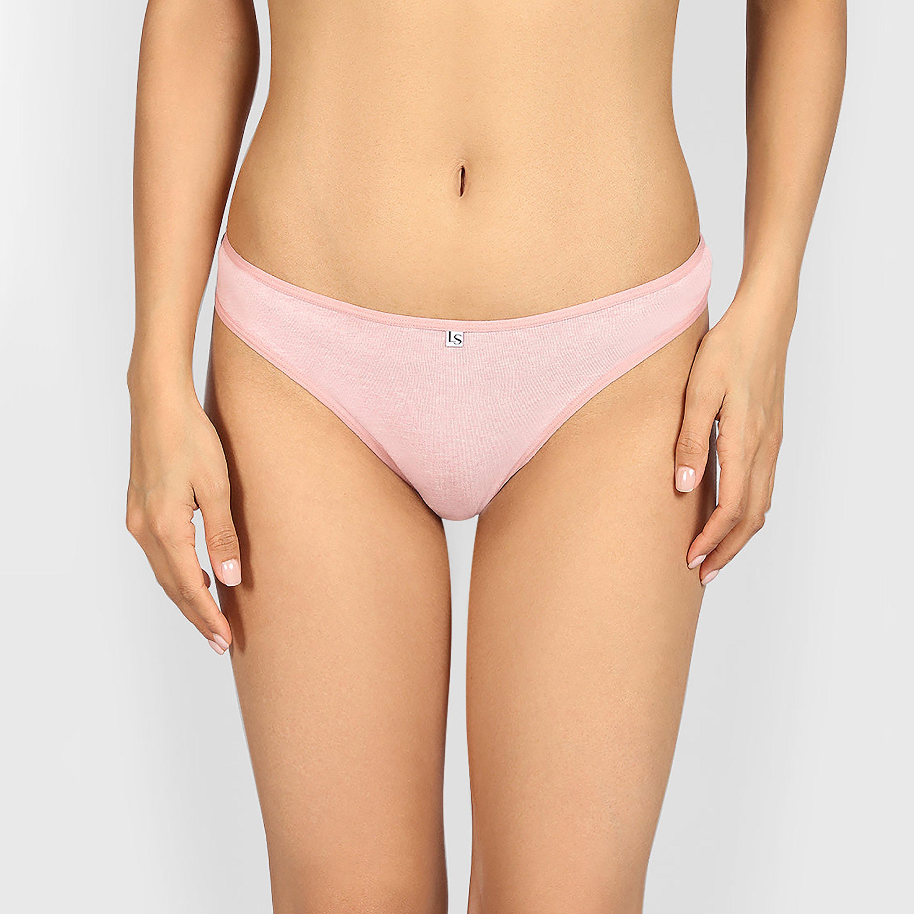 ملابس داخلية نسائية ثونغ تغطية منخفضة هيذر ريميكس من لا سينزا-women-clothing-lingerie-panties-image-4