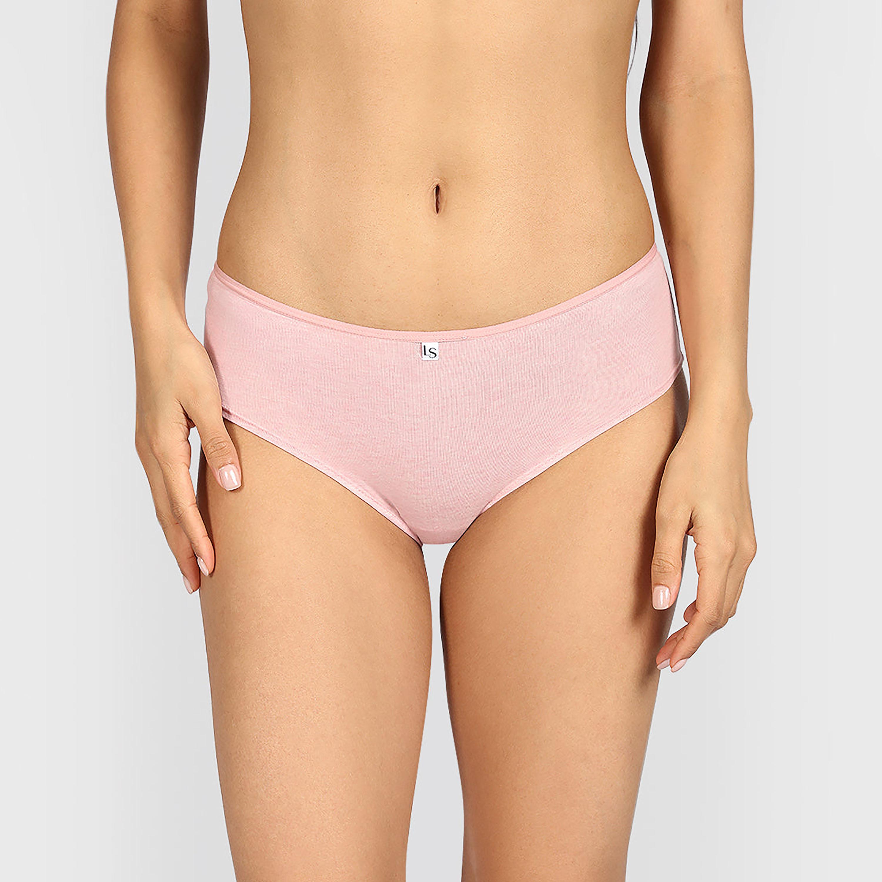 ملابس داخلية نسائية هيبستر تغطية متوسطة هيذر من لا سينزا-women-clothing-lingerie-panties-image-1