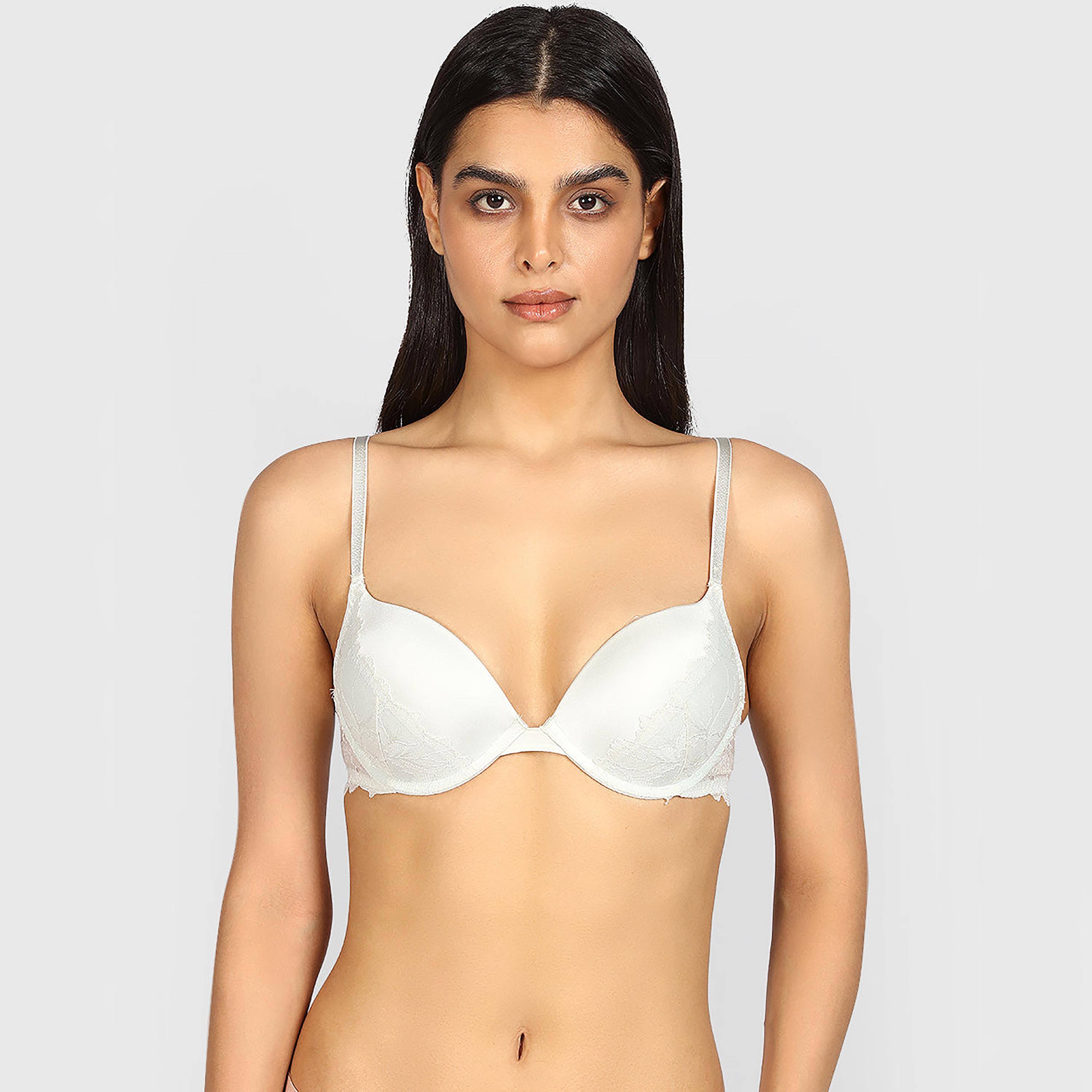 La Senza Hello Sugar Wired High Support Padded Women's Plunge Bra-women-clothing-lingerie-bras-image-1