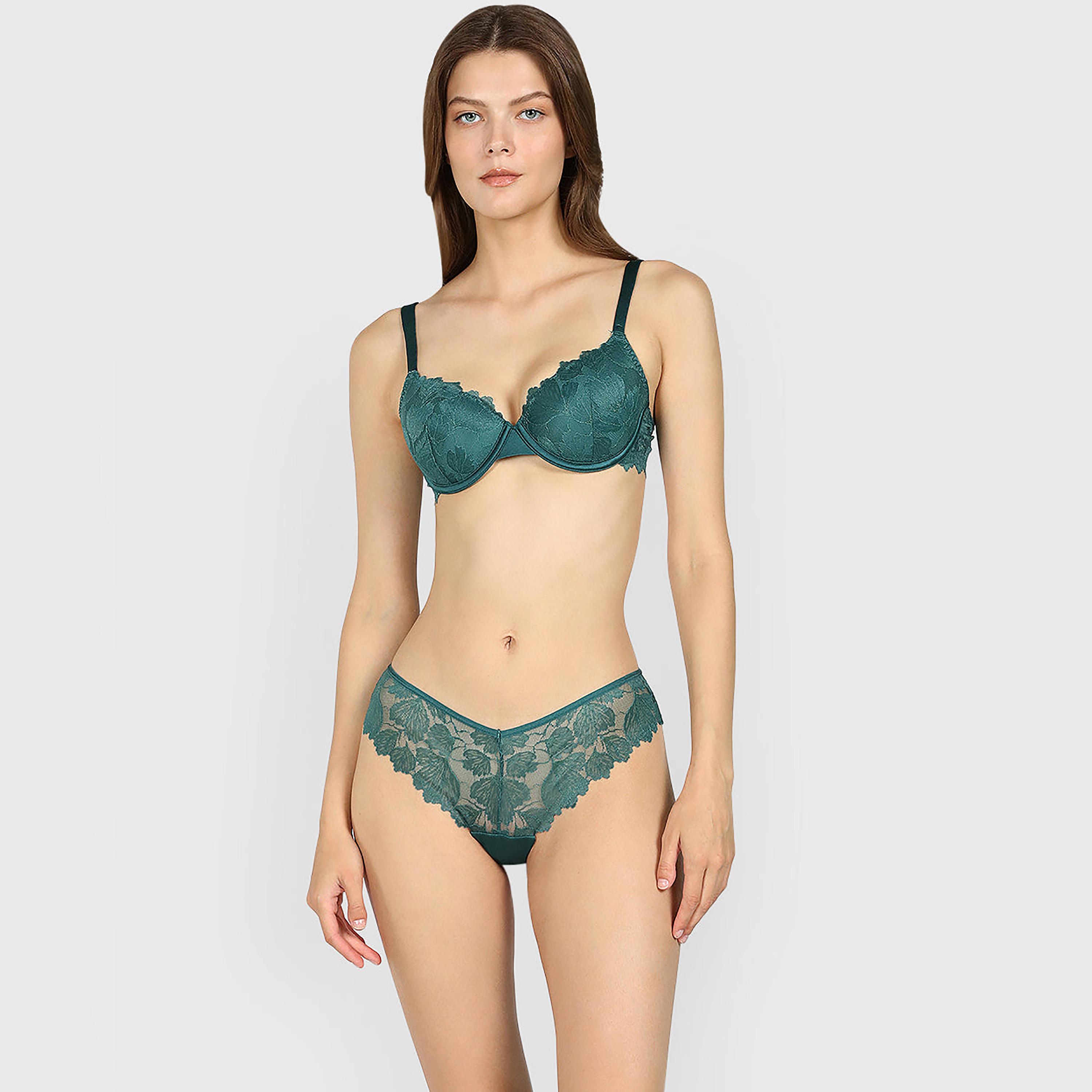 حمالة صدر نسائية مبطنة بوش أب من الدانتيل برباط ودعم متوسط من لا سينزا-women-clothing-lingerie-bras-image-11
