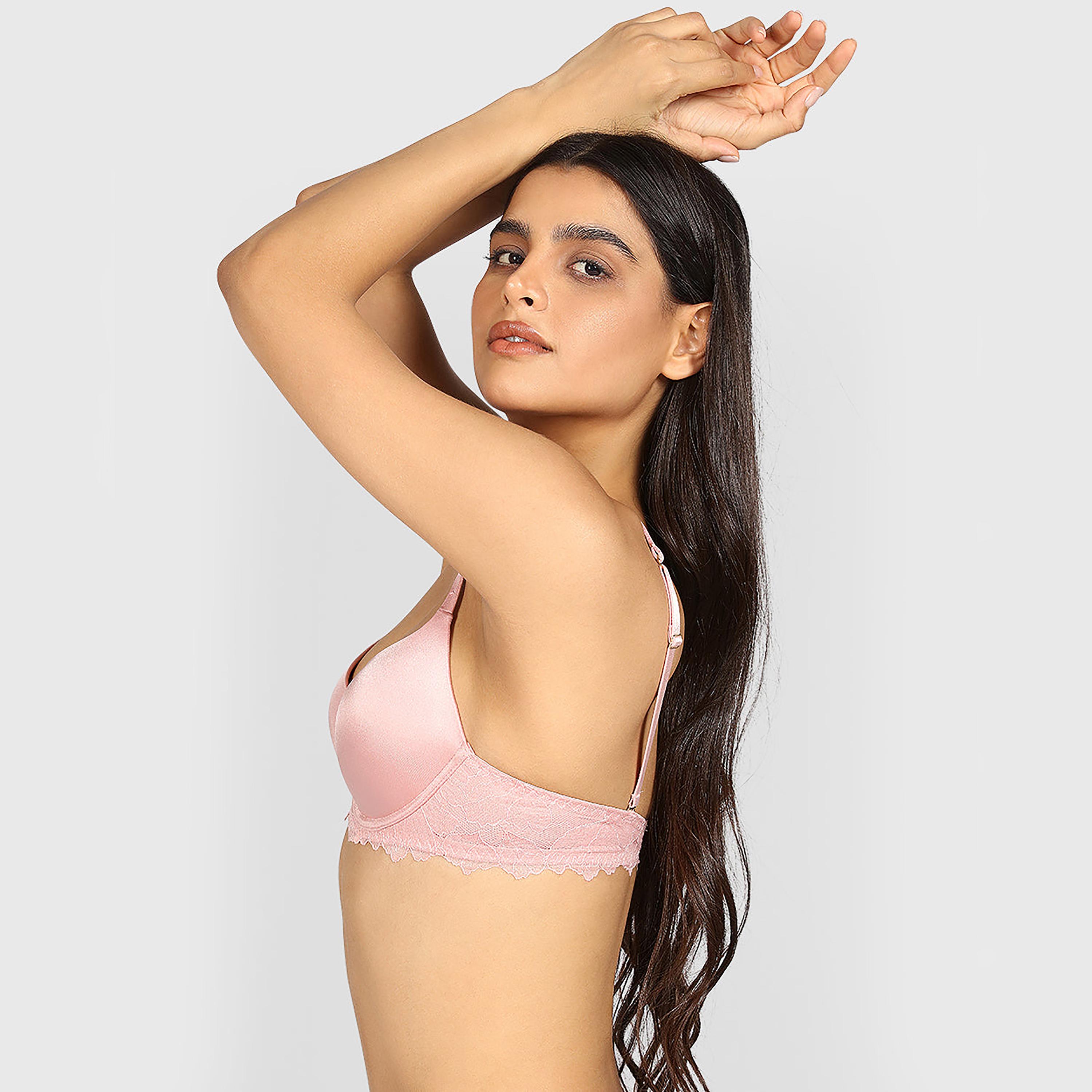 La Senza So Sexy Micro Wired Medium Support Padded Women's T-Shirt Bra-women-clothing-lingerie-bras-image-3