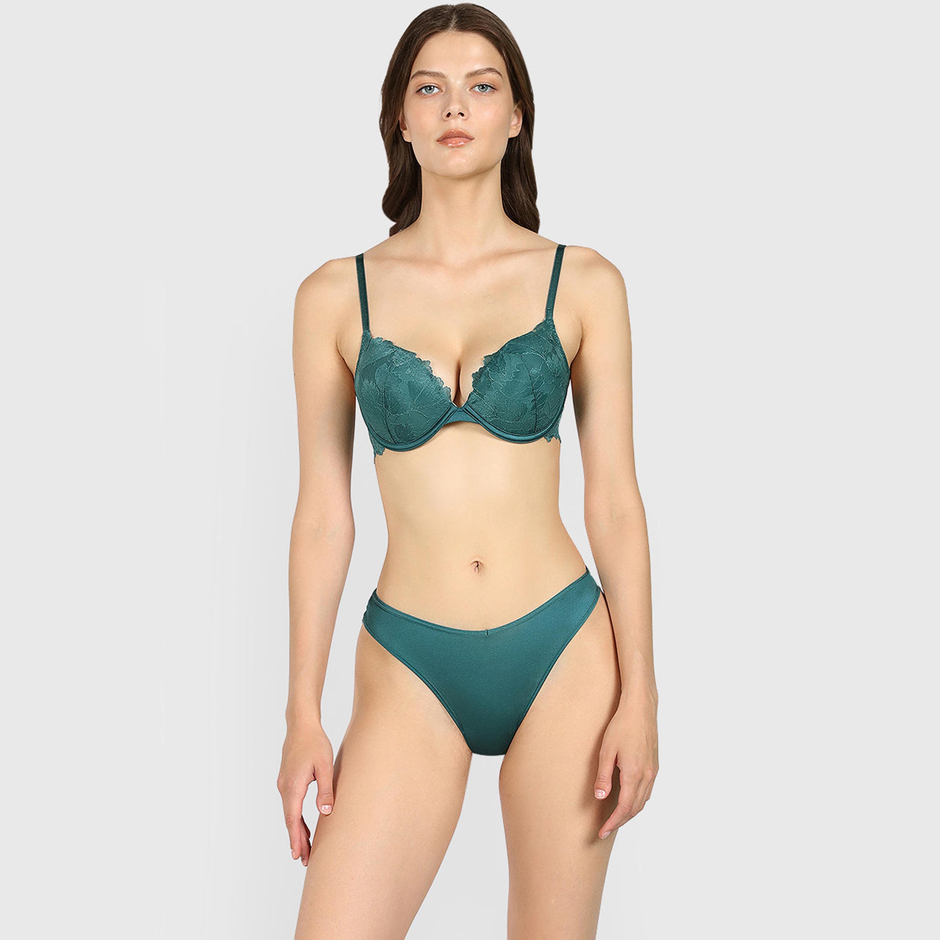 ملابس داخلية نسائية ثونغ تغطية منخفضة دانتيل مايكرو ديفا من لا سينزا-women-clothing-lingerie-panties-image-14