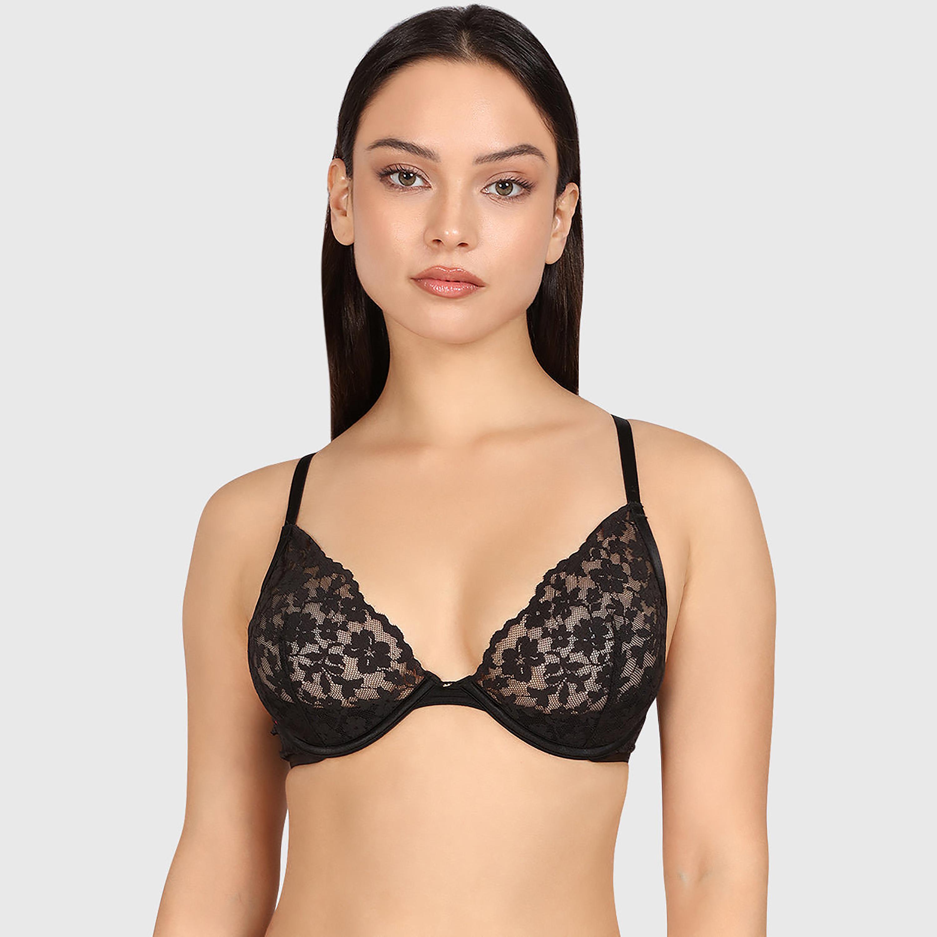 حمالة صدر نسائية "بلانج" غير مبطنة بسلك ودعم خفيف "كوستيوم" - أسود من لا سنزا-women-clothing-lingerie-bras-image-1