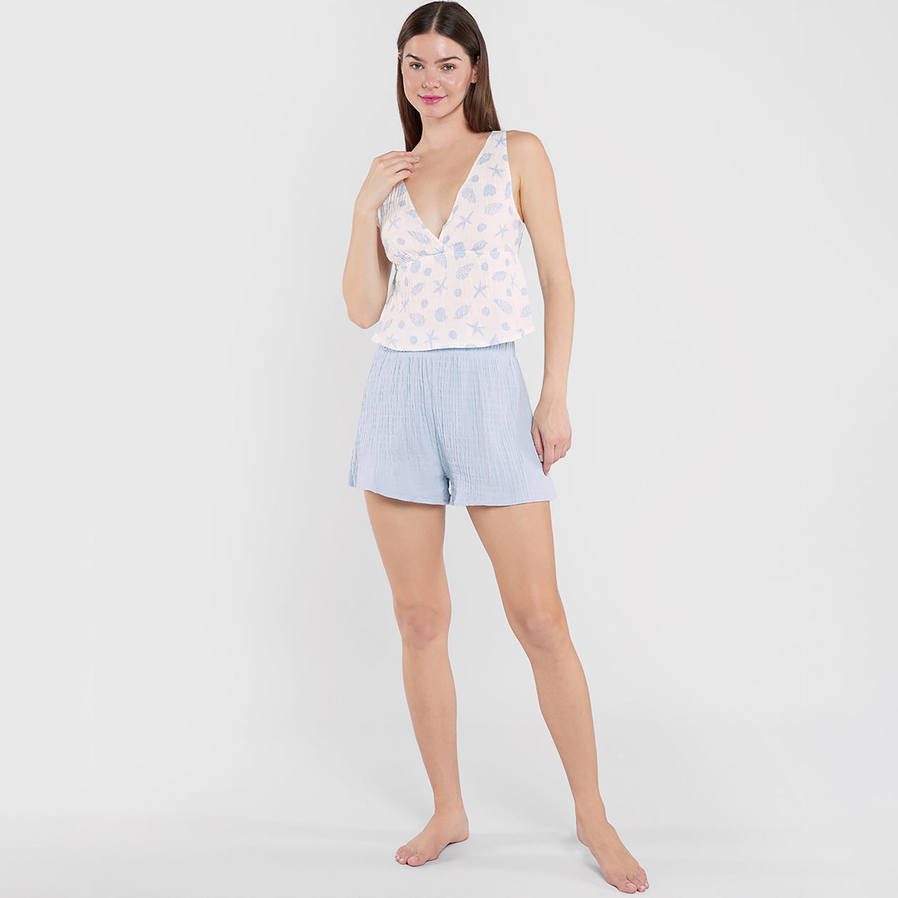 La Senza Printed V-Neck Sleeveless Women's Sleep Top-women-clothing-nightwear-pyjamas-tops-image-2