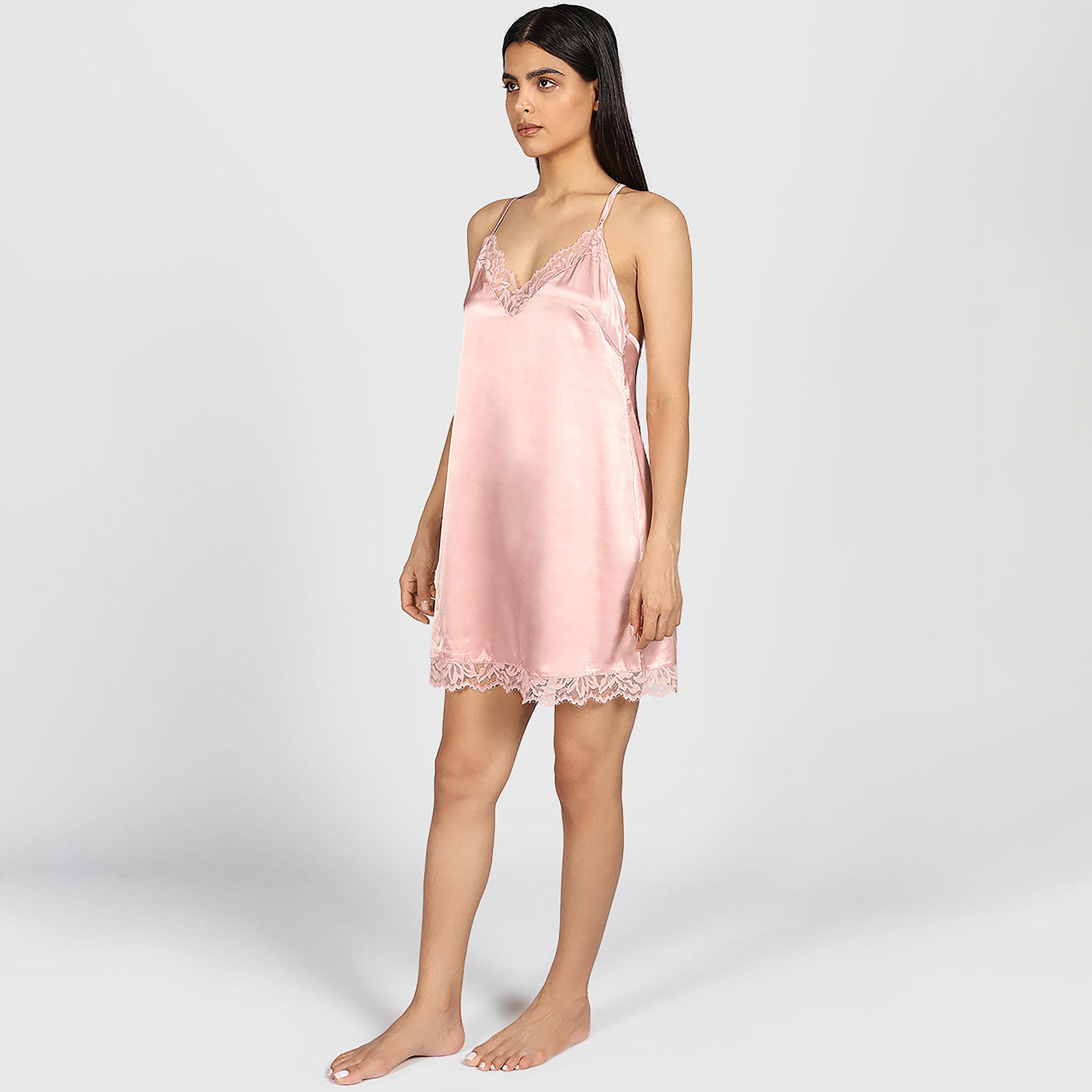 La Senza Lace Strappy Sleeveless Women's Slip Dress-women-clothing-nightwear-nighties-image-7